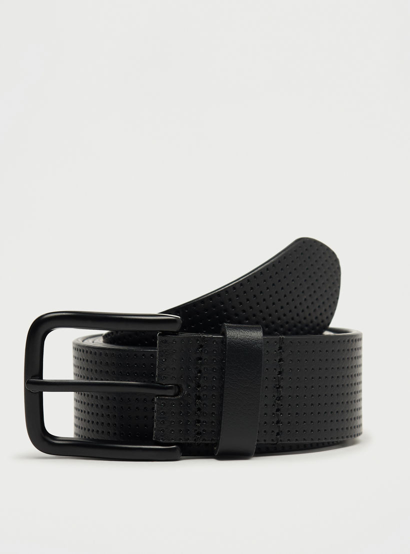 حزام جلد بارز الملمس بإبزيم إغلاق بدبوس-men-beltsandwallets-belts-image-2
