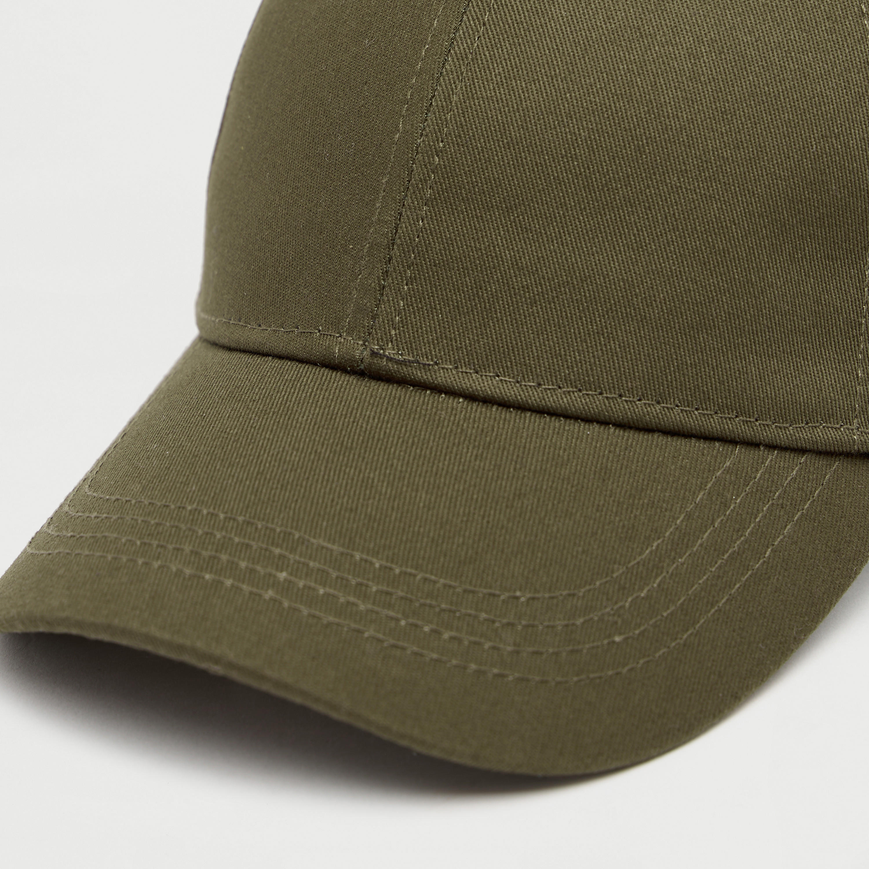 Stitch Detail Cap with Strap Back Buckle Closure-men-caps-image-3