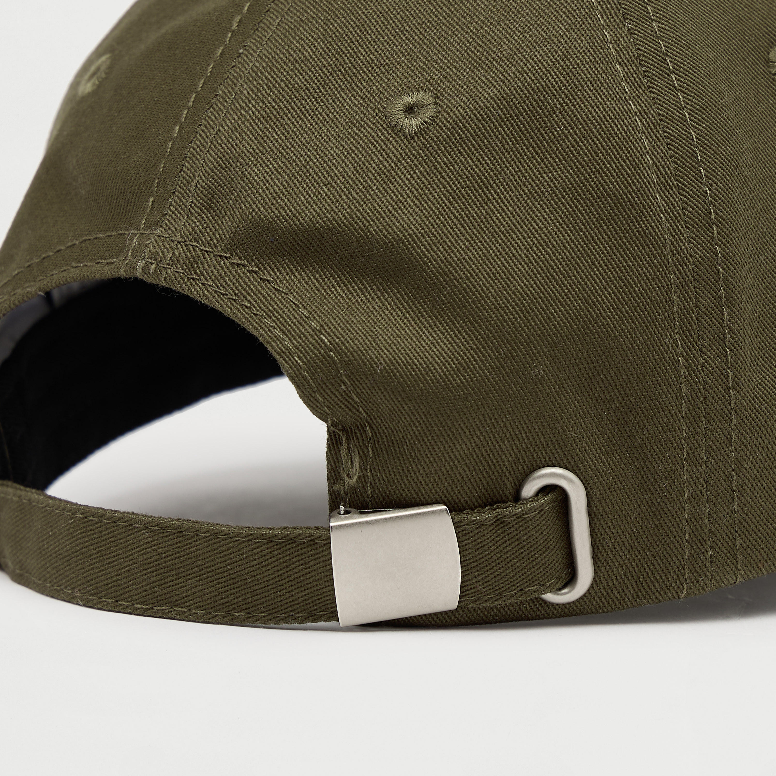 Stitch Detail Cap with Strap Back Buckle Closure-men-caps-image-5