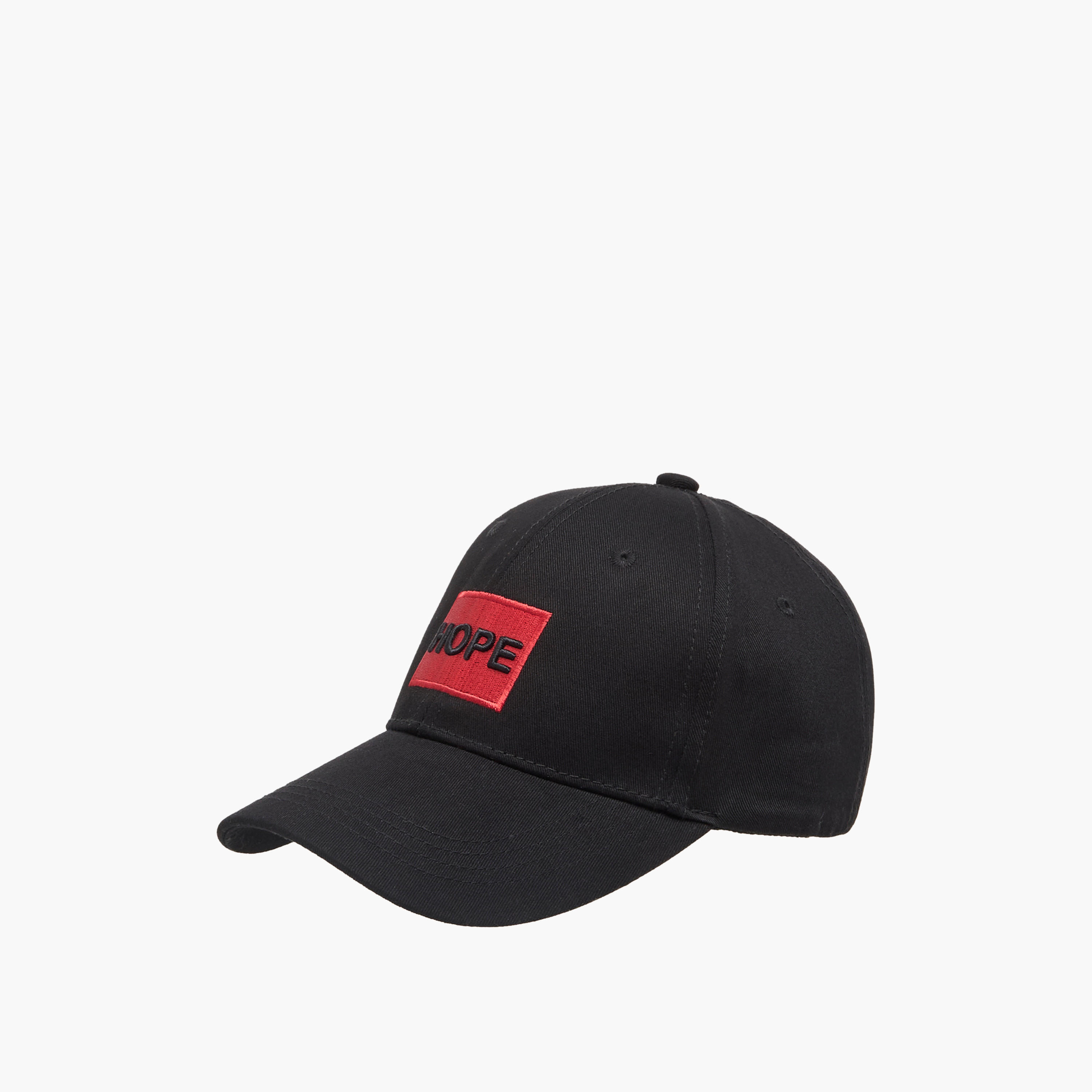 Embroidered Cap with Buckled Strap Closure-men-caps-image-3