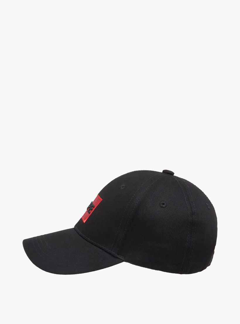 Embroidered Cap with Buckled Strap Closure-men-caps-image-4