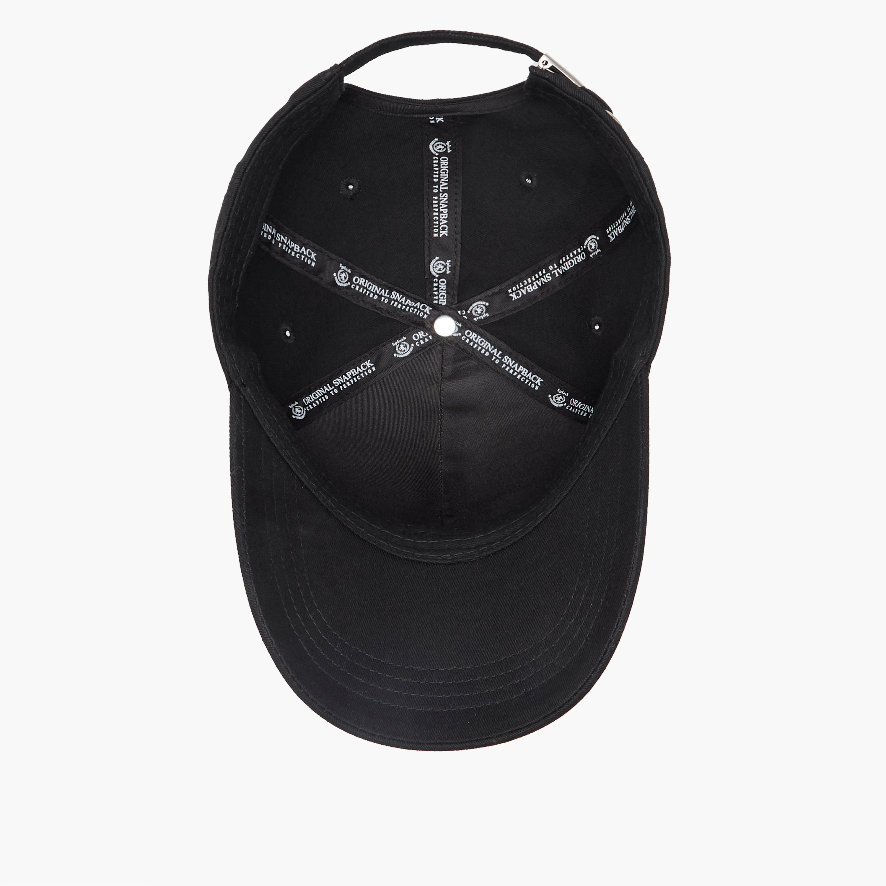 Embroidered Cap with Buckled Strap Closure-men-caps-image-8