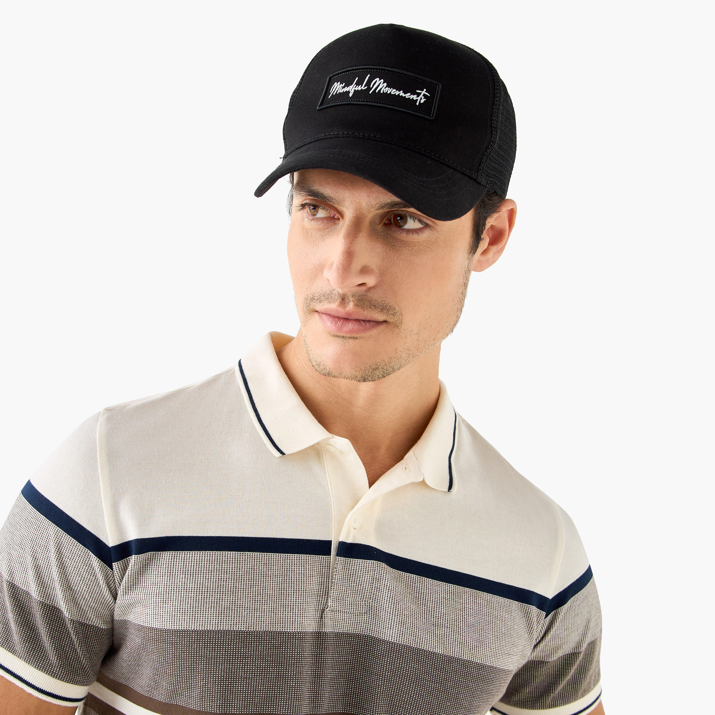 كاب مزين بإغلاق كبّاس خلفي-men-caps-image-2