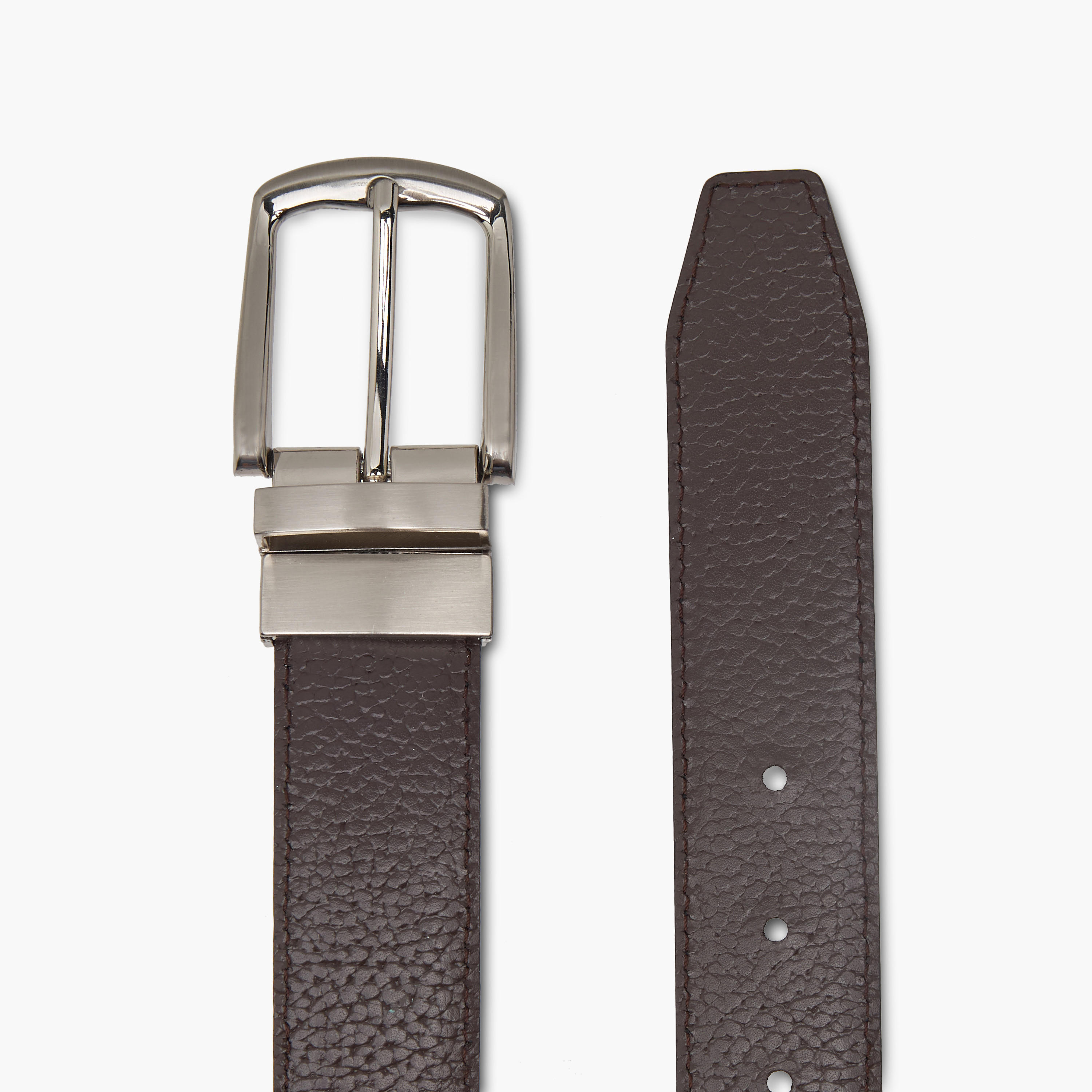 حزام جلد بارز الملمس على الوجهين بإبزيم بدبوس إغلاق-men-beltsandwallets-belts-image-3