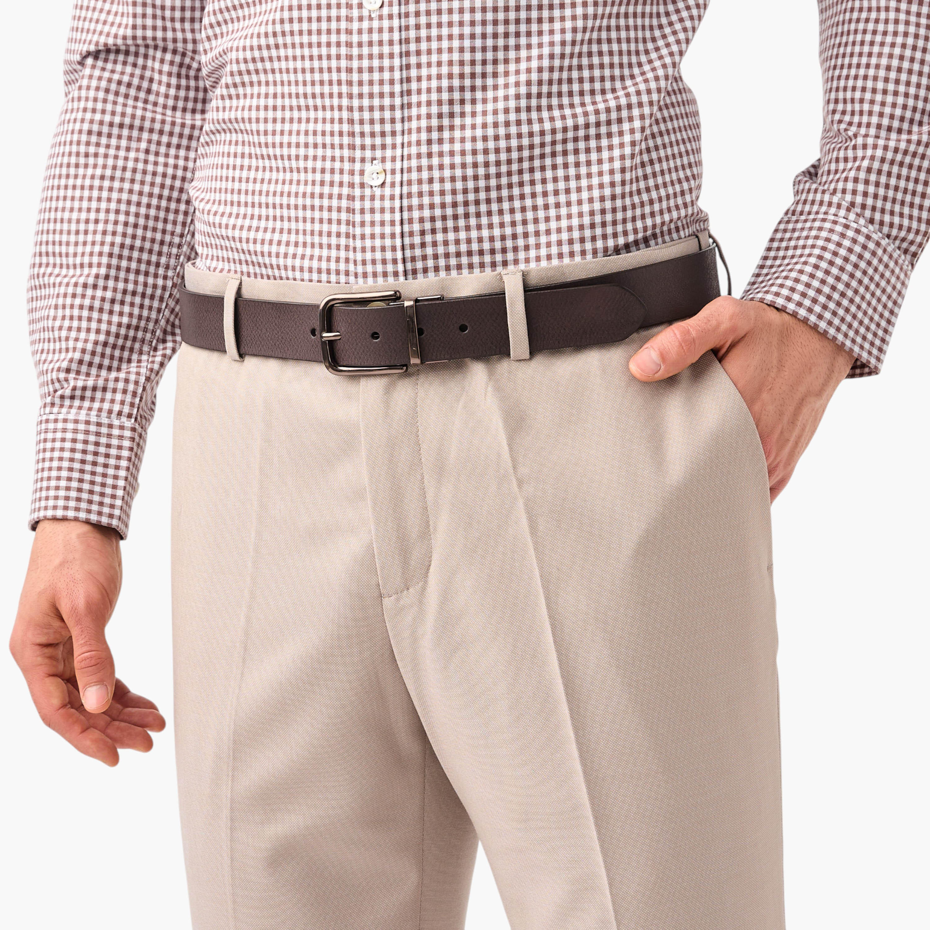 حزام جلد بارز الملمس بإبزيم بدبوس للإغلاق-men-beltsandwallets-belts-image-2
