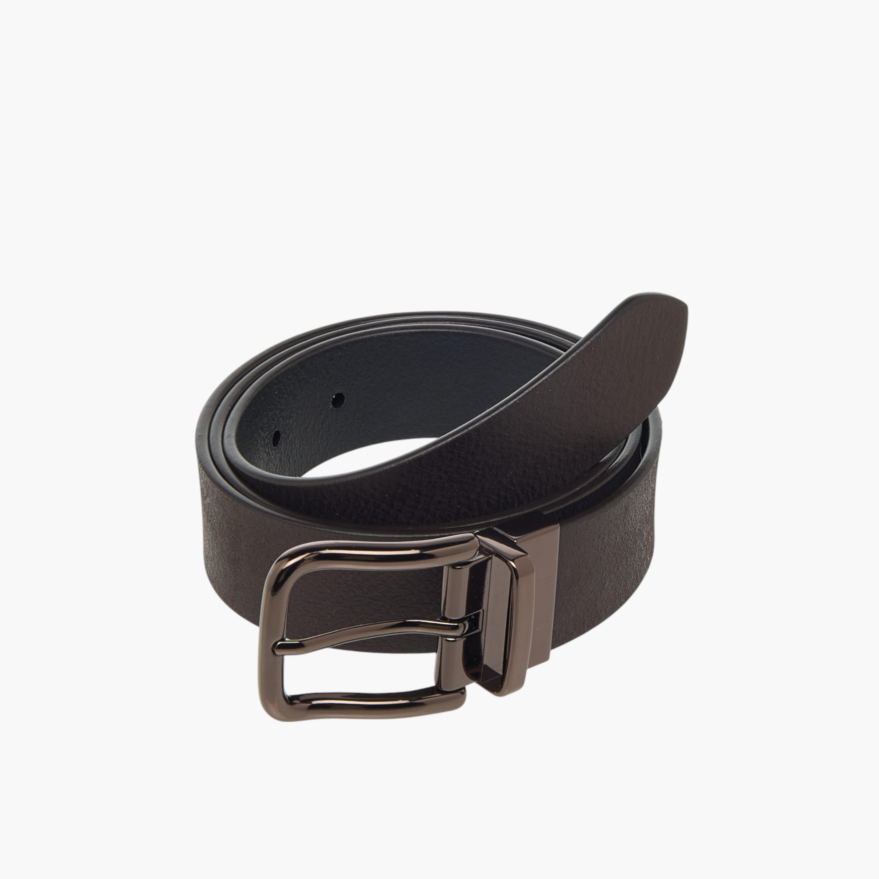 حزام جلد بارز الملمس بإبزيم بدبوس للإغلاق-men-beltsandwallets-belts-image-3