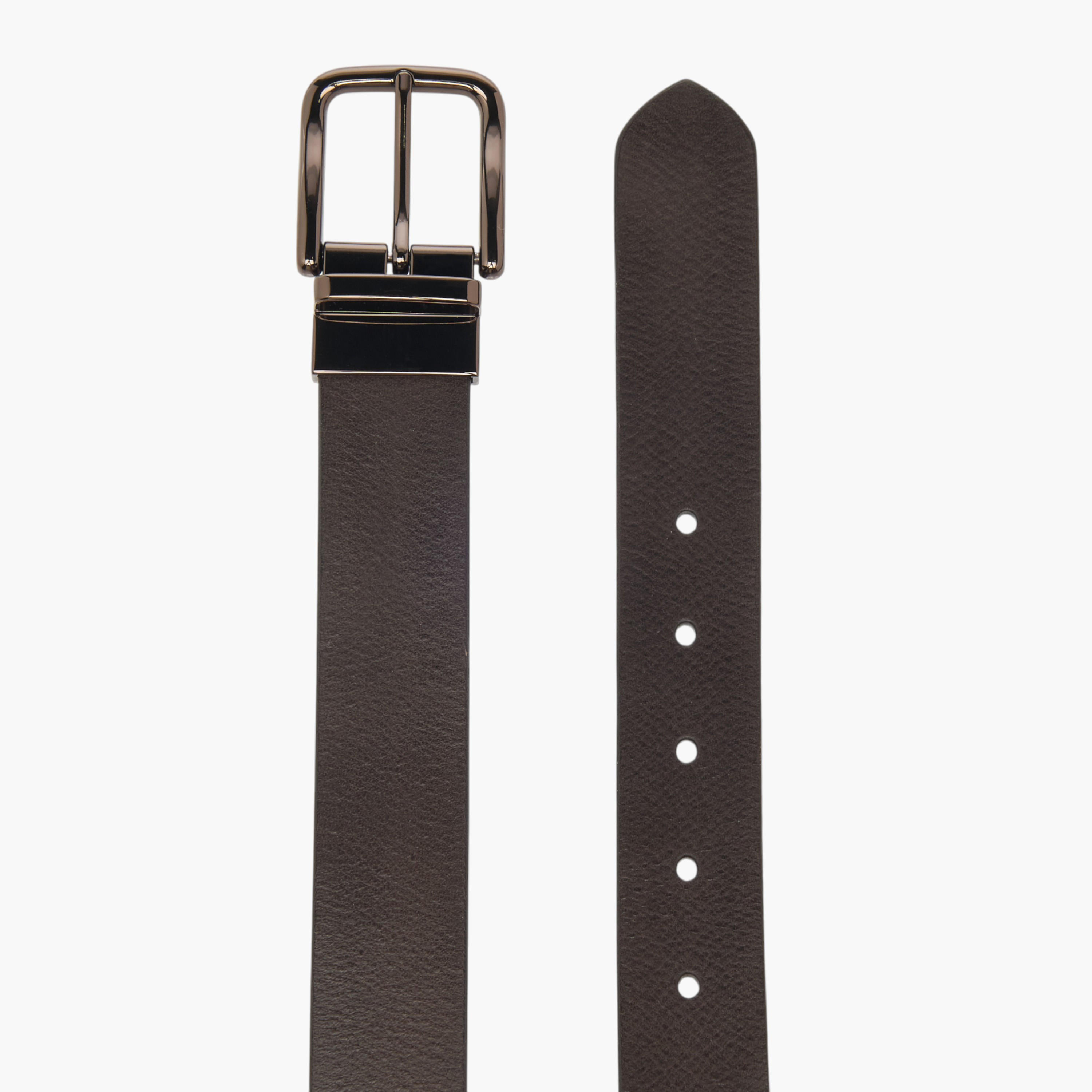 حزام جلد بارز الملمس بإبزيم بدبوس للإغلاق-men-beltsandwallets-belts-image-4