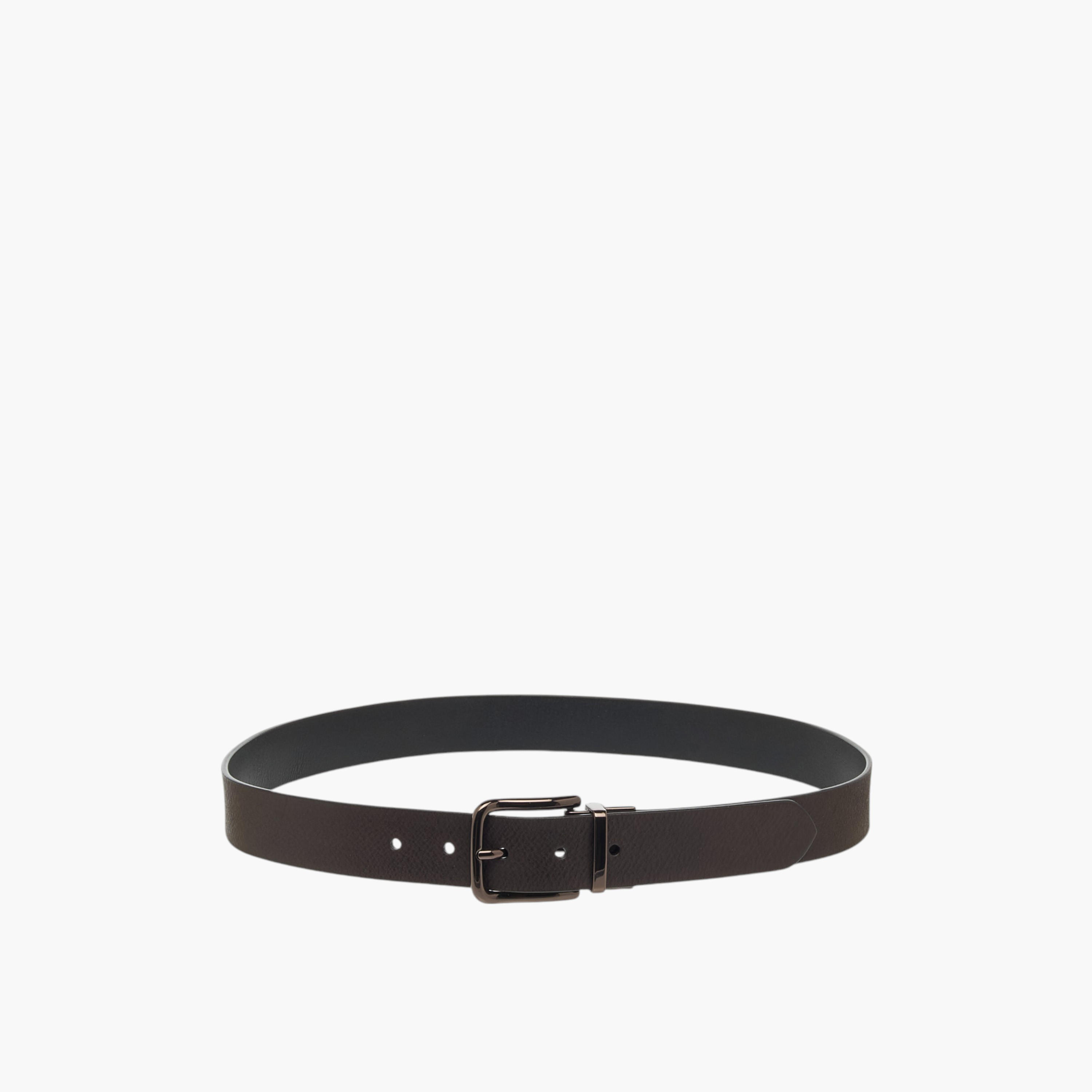 حزام جلد بارز الملمس بإبزيم بدبوس للإغلاق-men-beltsandwallets-belts-image-5