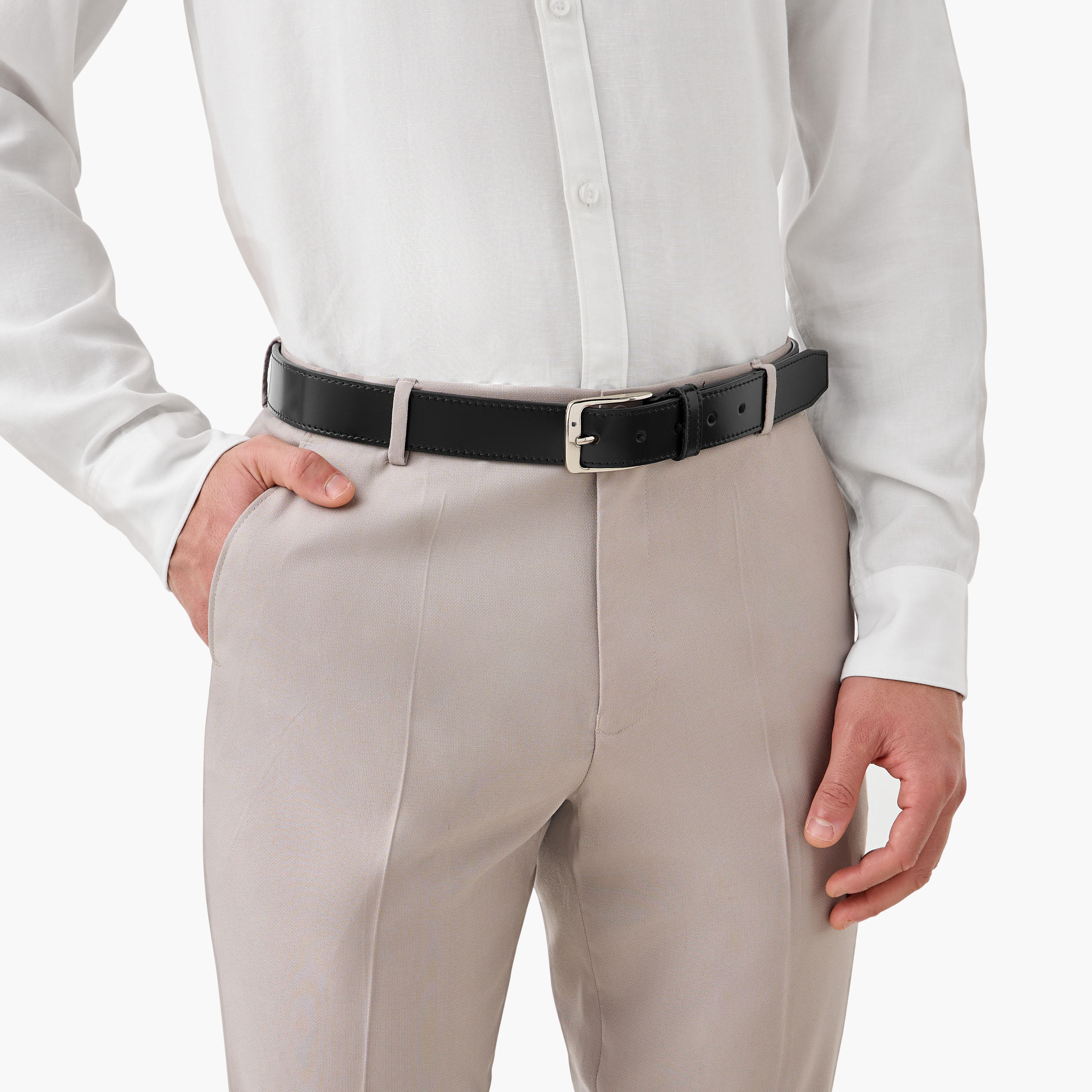 حزام جلد بإبزيم إغلاق-men-beltsandwallets-belts-image-2