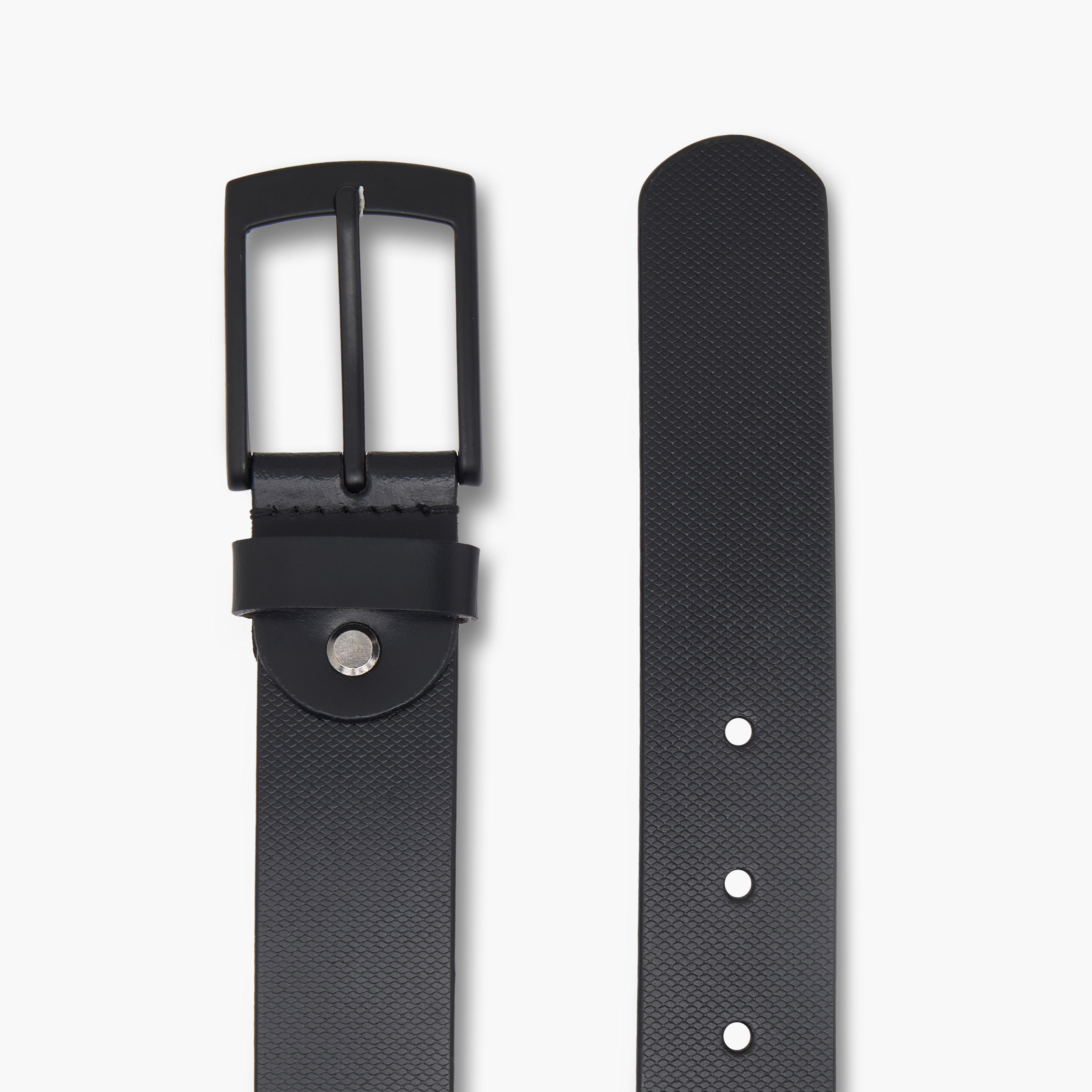 Textured Leather Belt with Pin Buckle Closure-men-beltsandwallets-belts-image-4