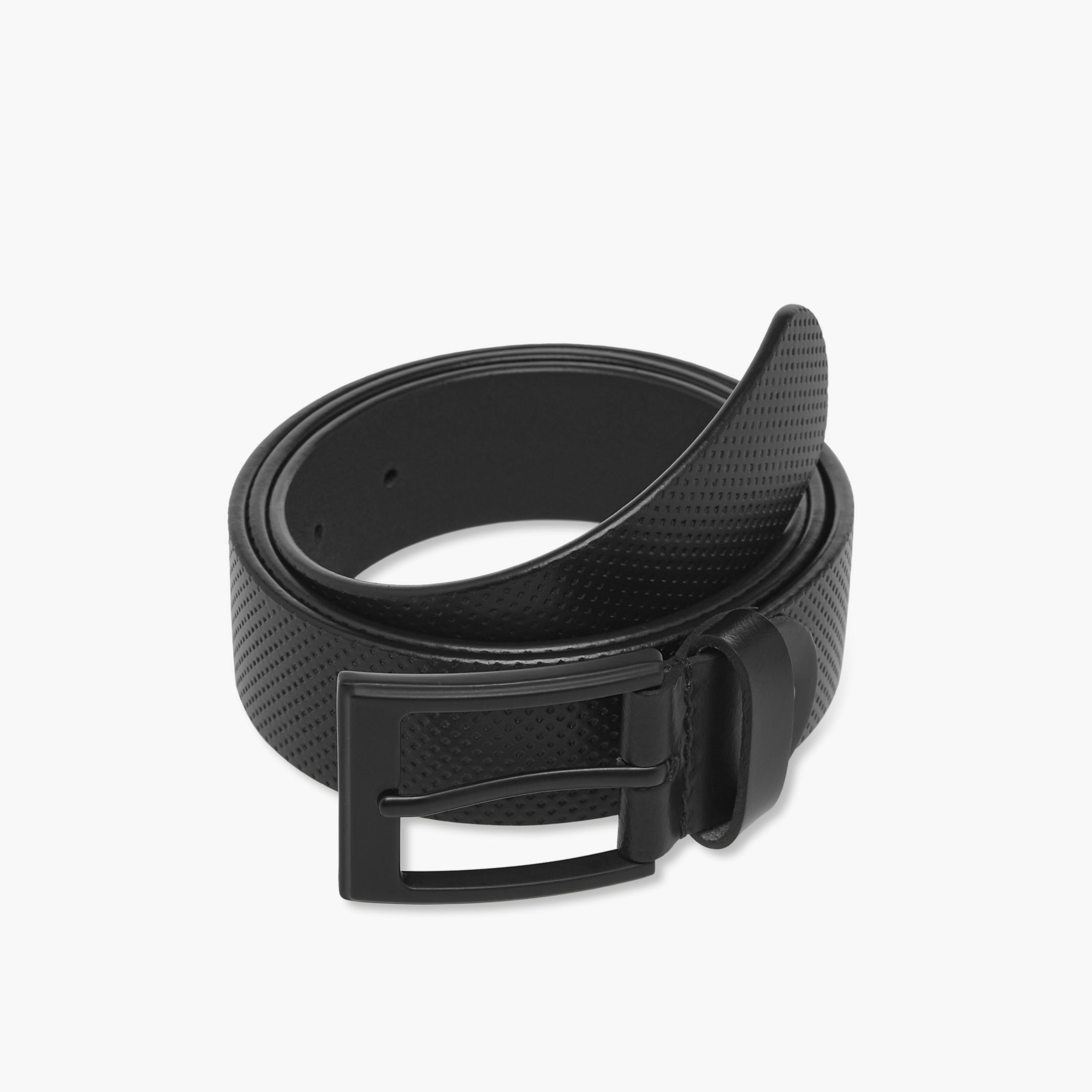 حزام جلد بارز الملمس بإبزيم للإغلاق-men-beltsandwallets-belts-image-3