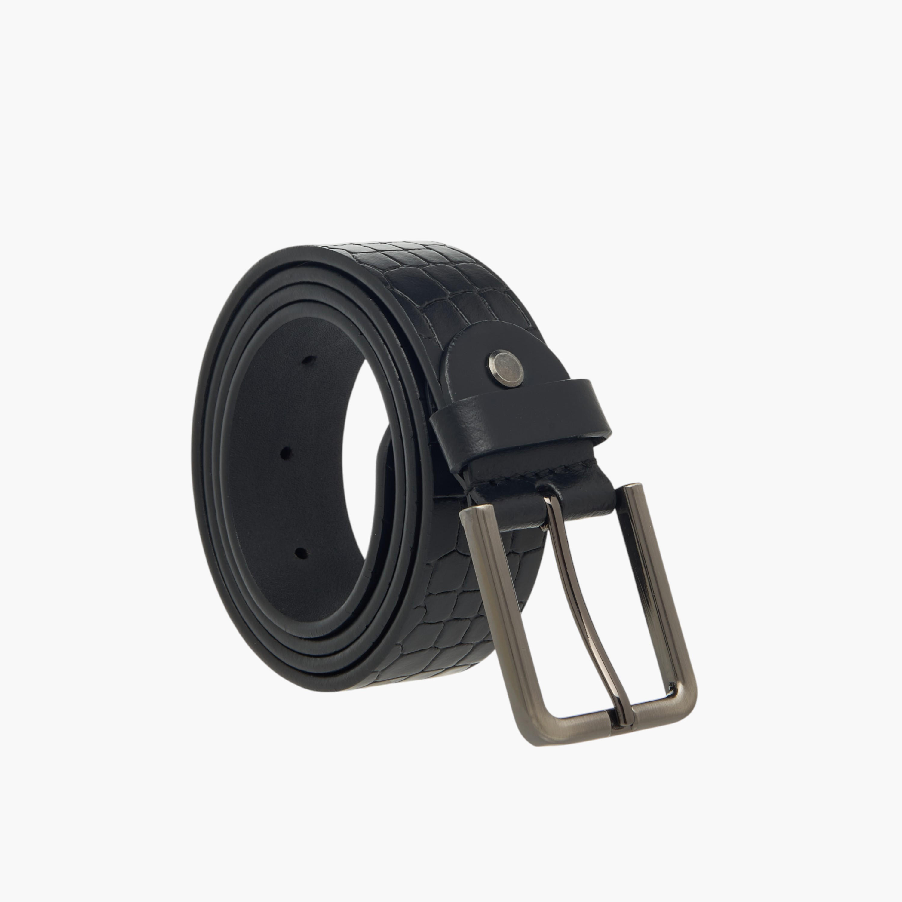 حزام جلد بارز الملمس بمشبك دبوس للإغلاق-men-beltsandwallets-belts-image-1