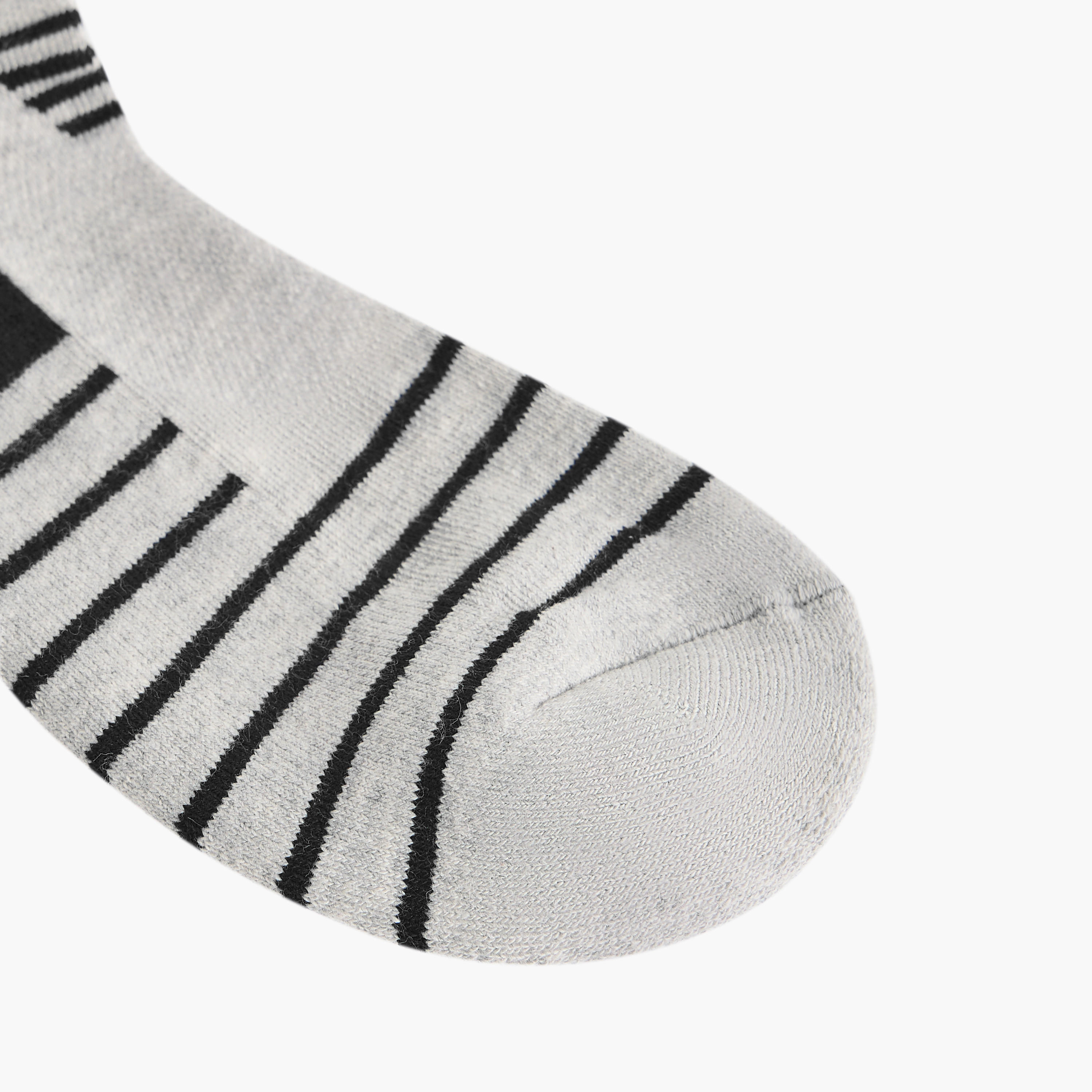 طقم جوارب 3 أزواج نصف تيري مخططة بطول الكاحل-men-socks-image-3