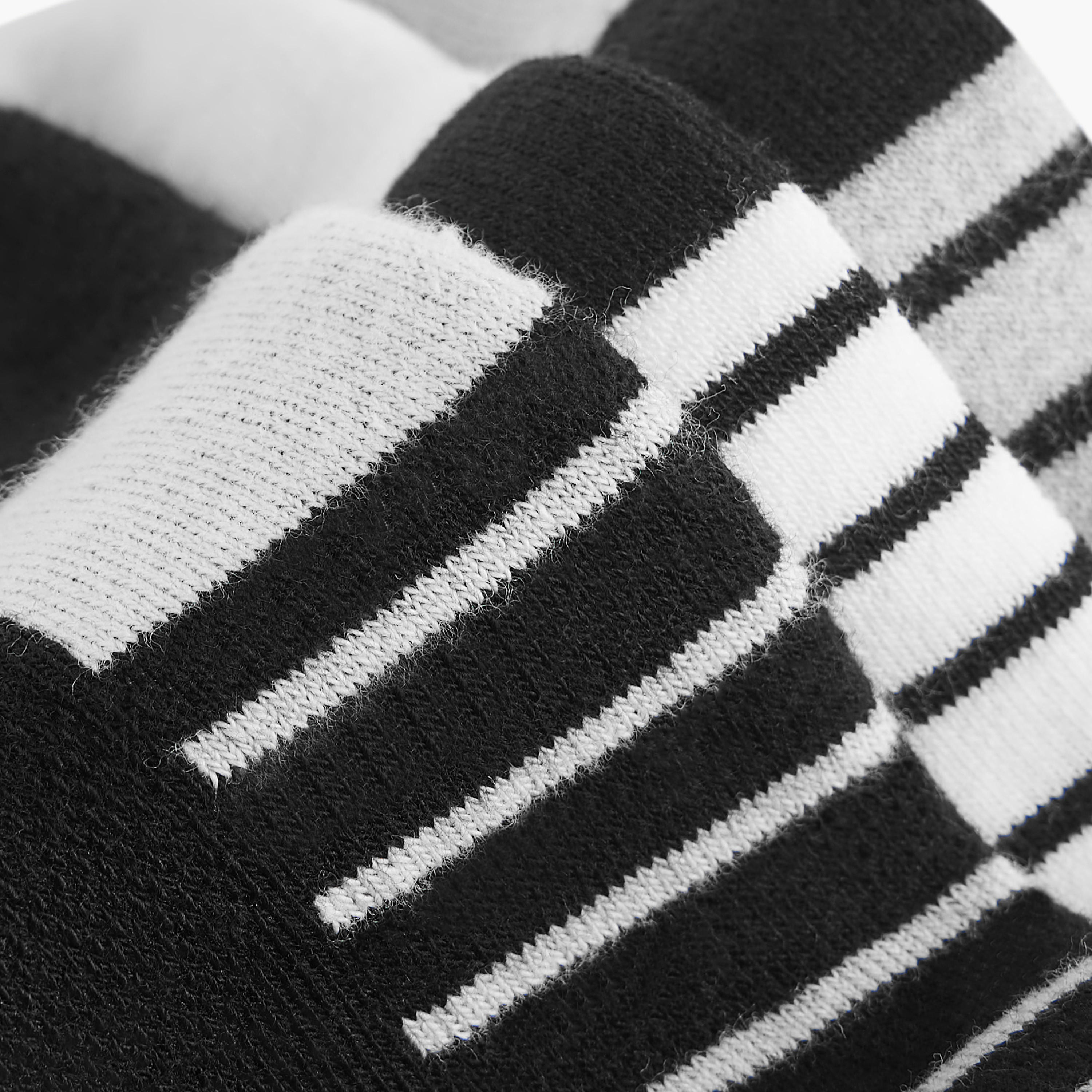 طقم جوارب 3 أزواج نصف تيري مخططة بطول الكاحل-men-socks-image-4