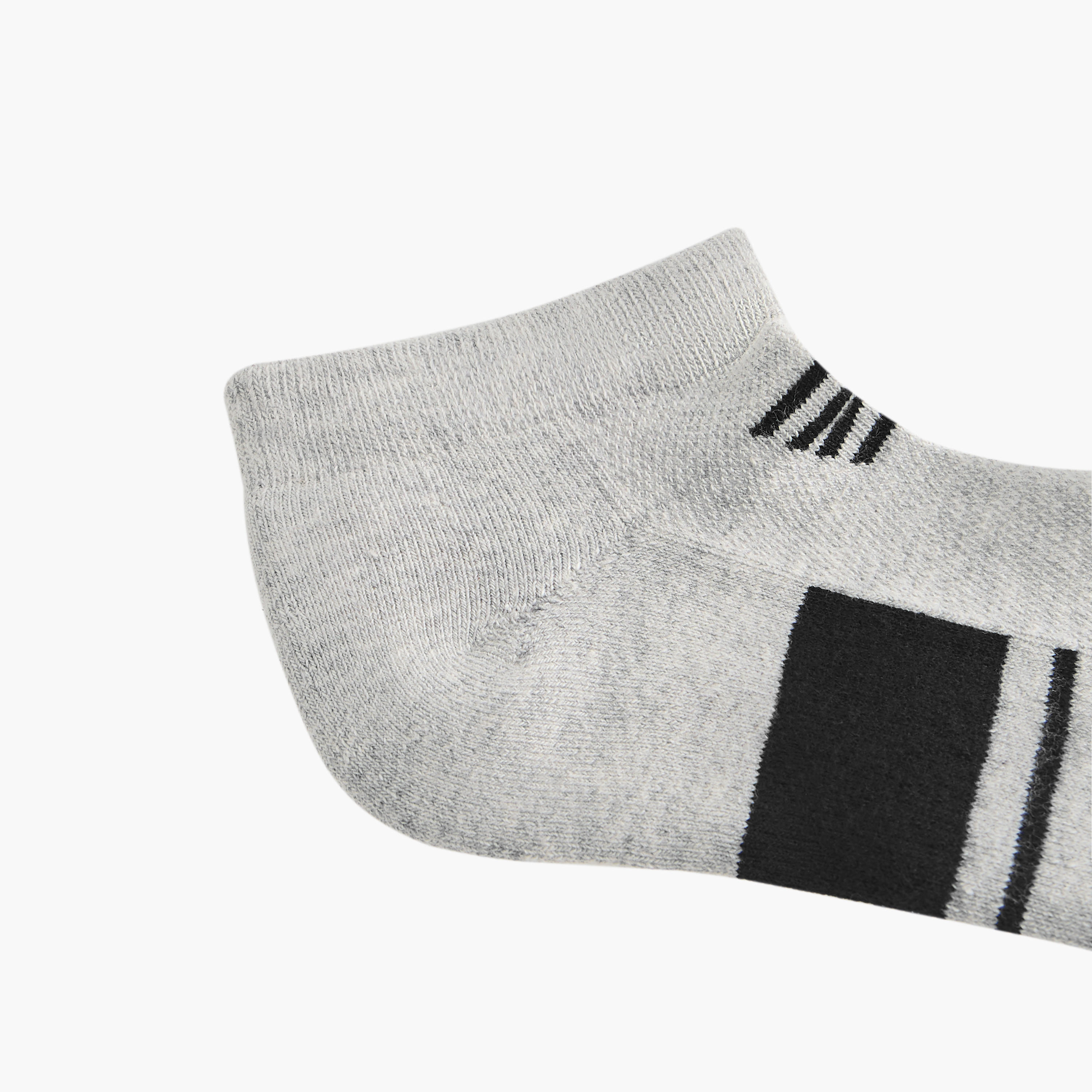 طقم جوارب 3 أزواج نصف تيري مخططة بطول الكاحل-men-socks-image-5