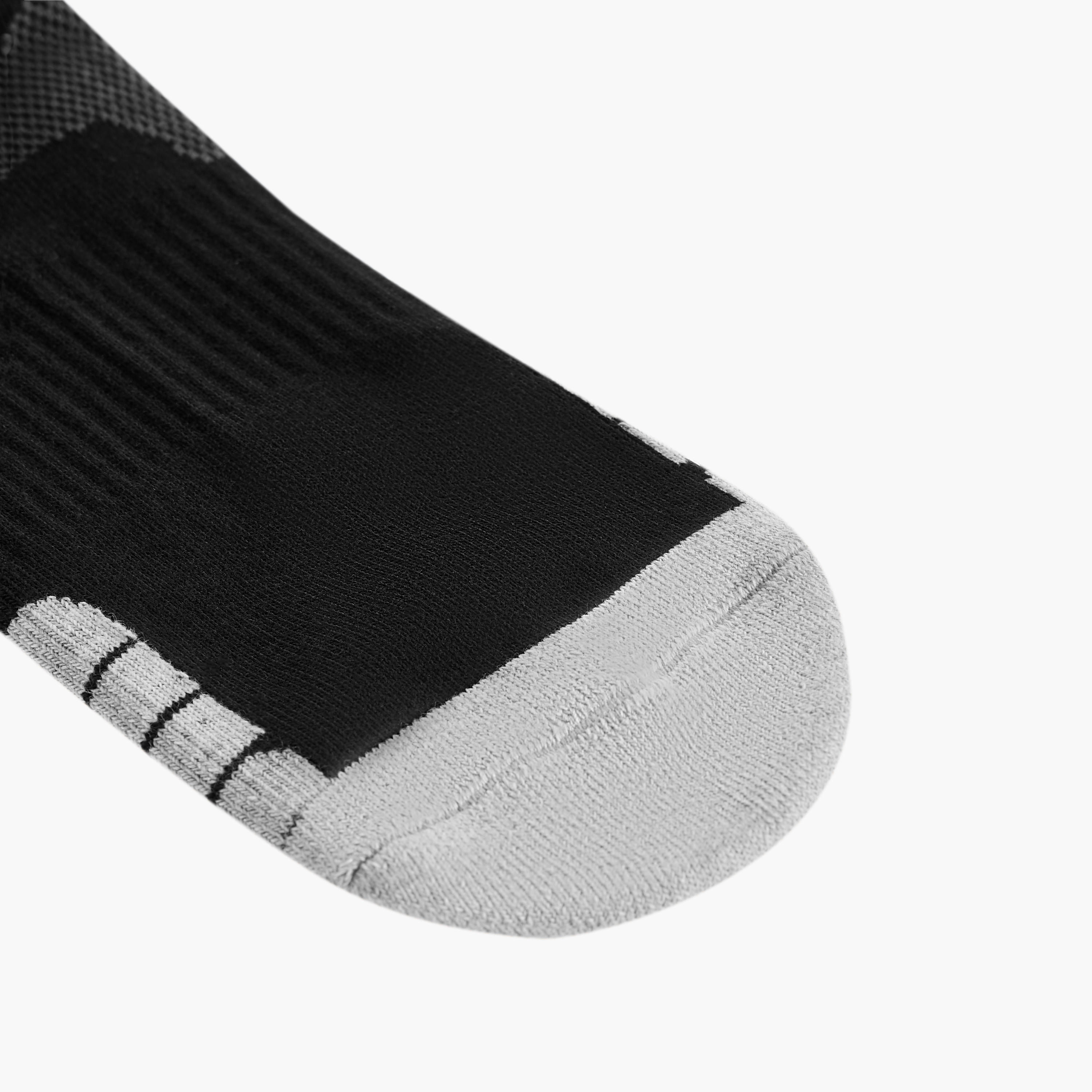 طقم جوارب 3 أزواج صف تيري بطول الكاحل وقوالب ملونة-men-socks-image-4
