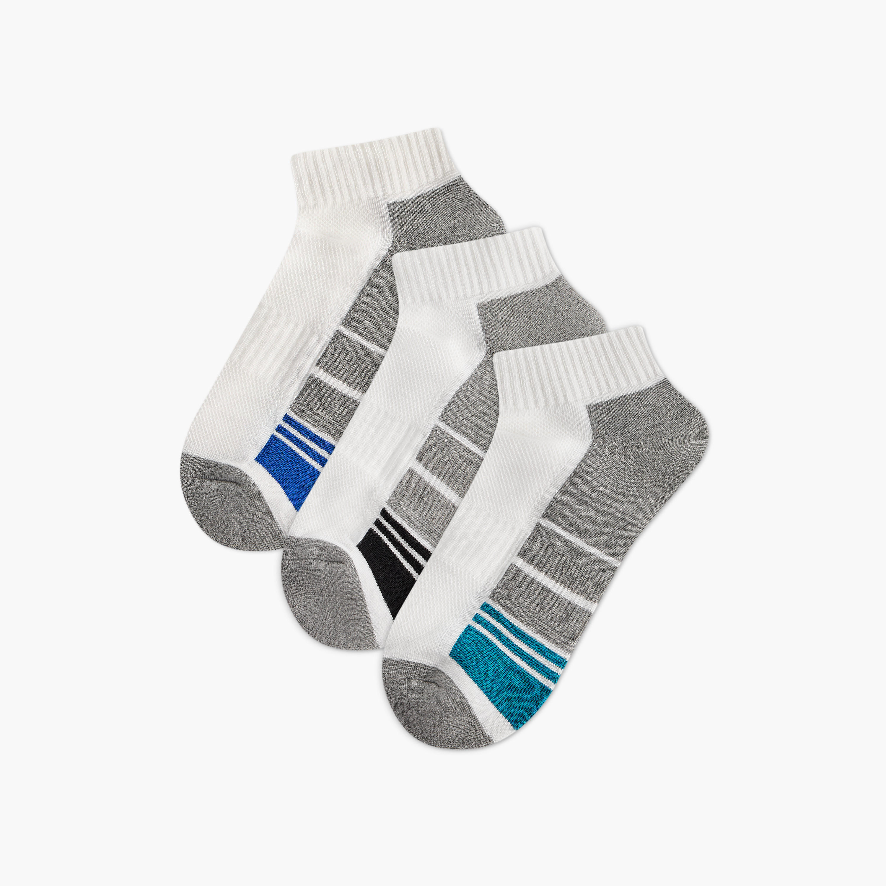 Set of 3 - Printed Ankle Length Socks-men-socks-image-1