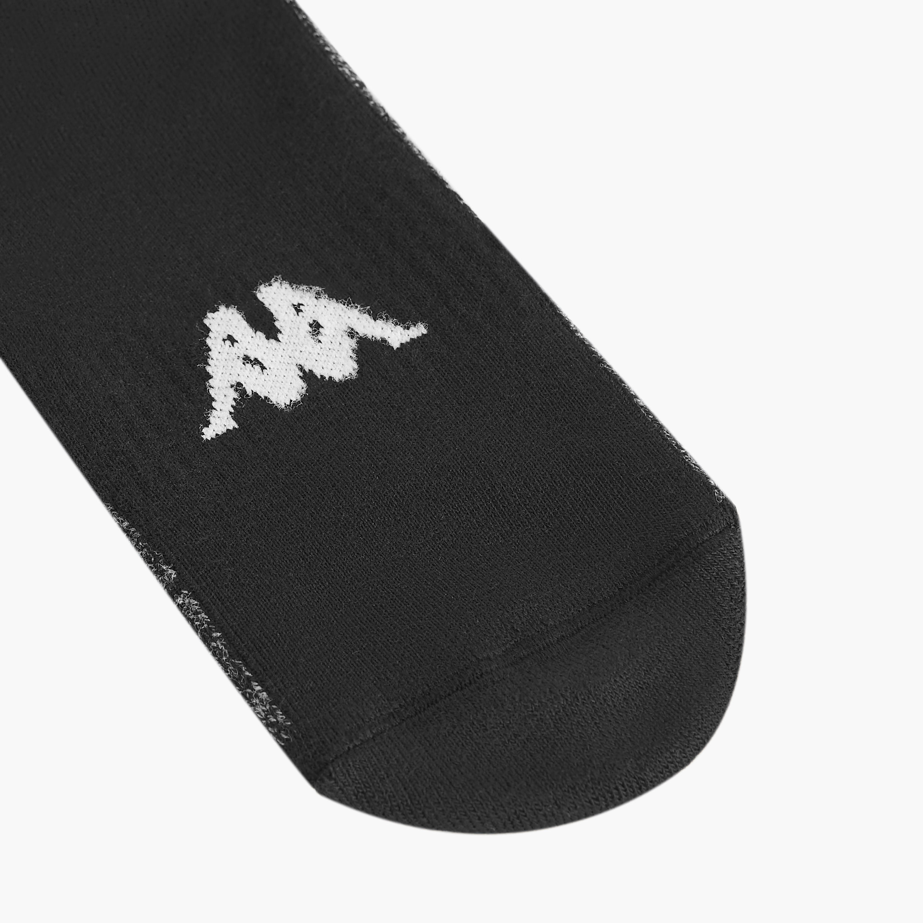 طقم جوارب 3 أزواج بطول الكاحل وطبعات شعار من كابا-men-socks-image-3
