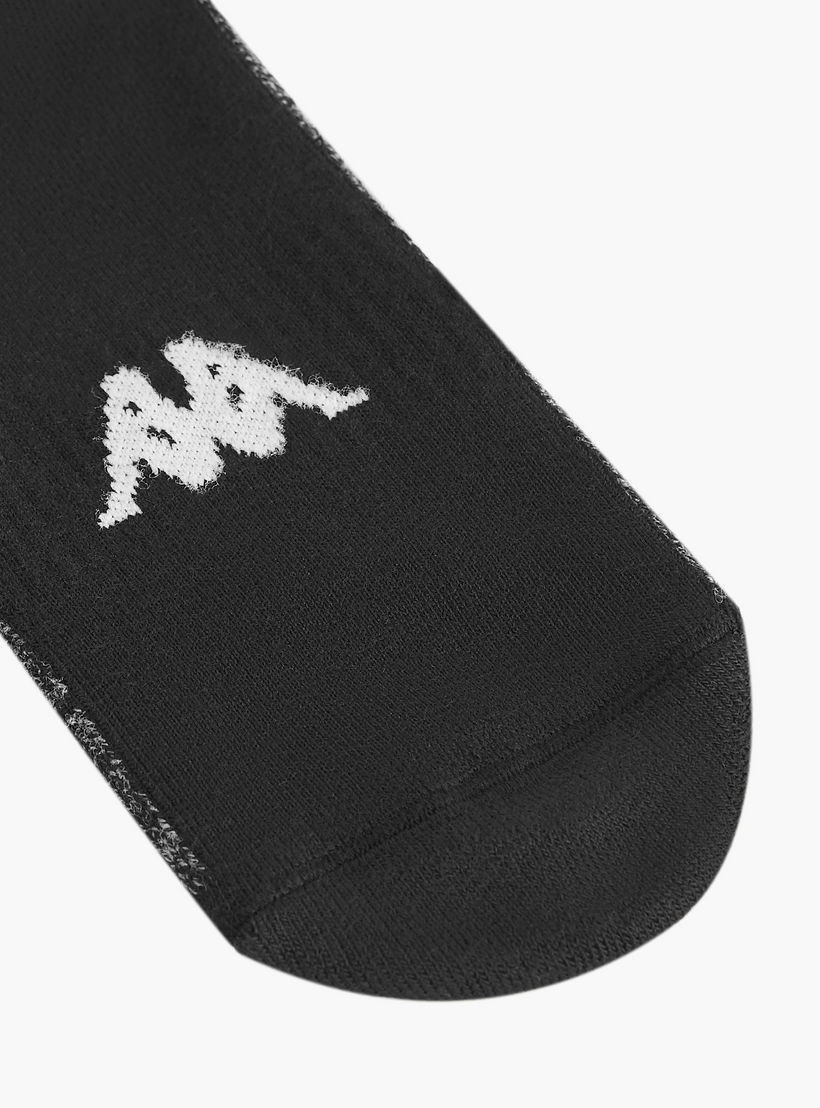 طقم جوارب 3 أزواج بطول الكاحل وطبعات شعار من كابا-men-socks-image-3