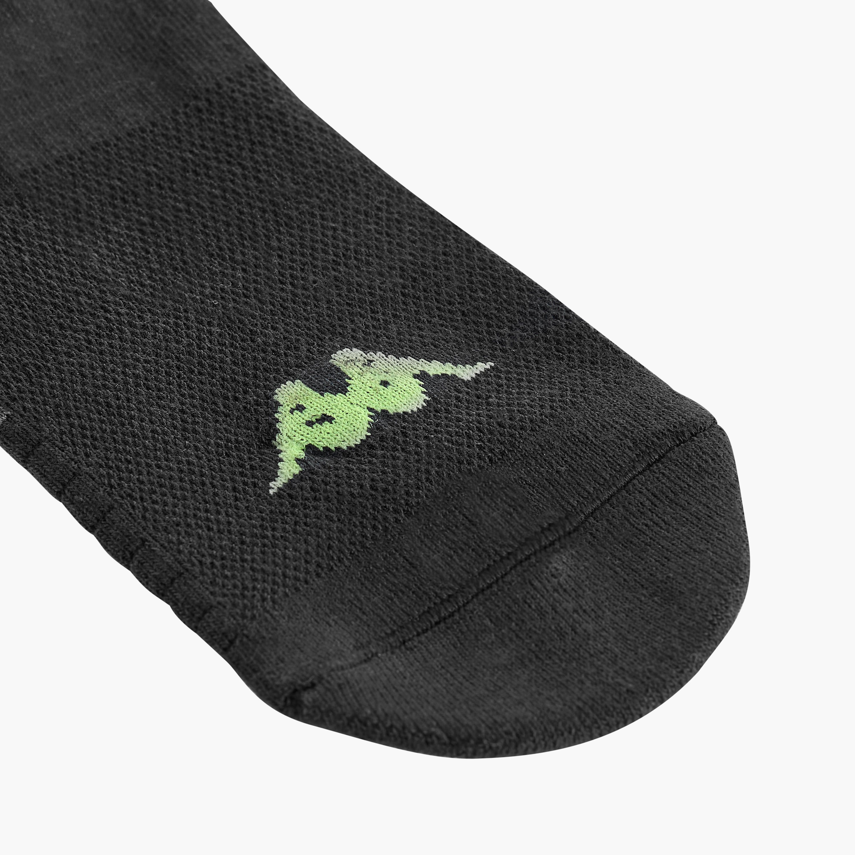 طقم جوارب طول الكاحل 3 أزواج بتفاصيل الشعار من كابا-men-socks-image-3