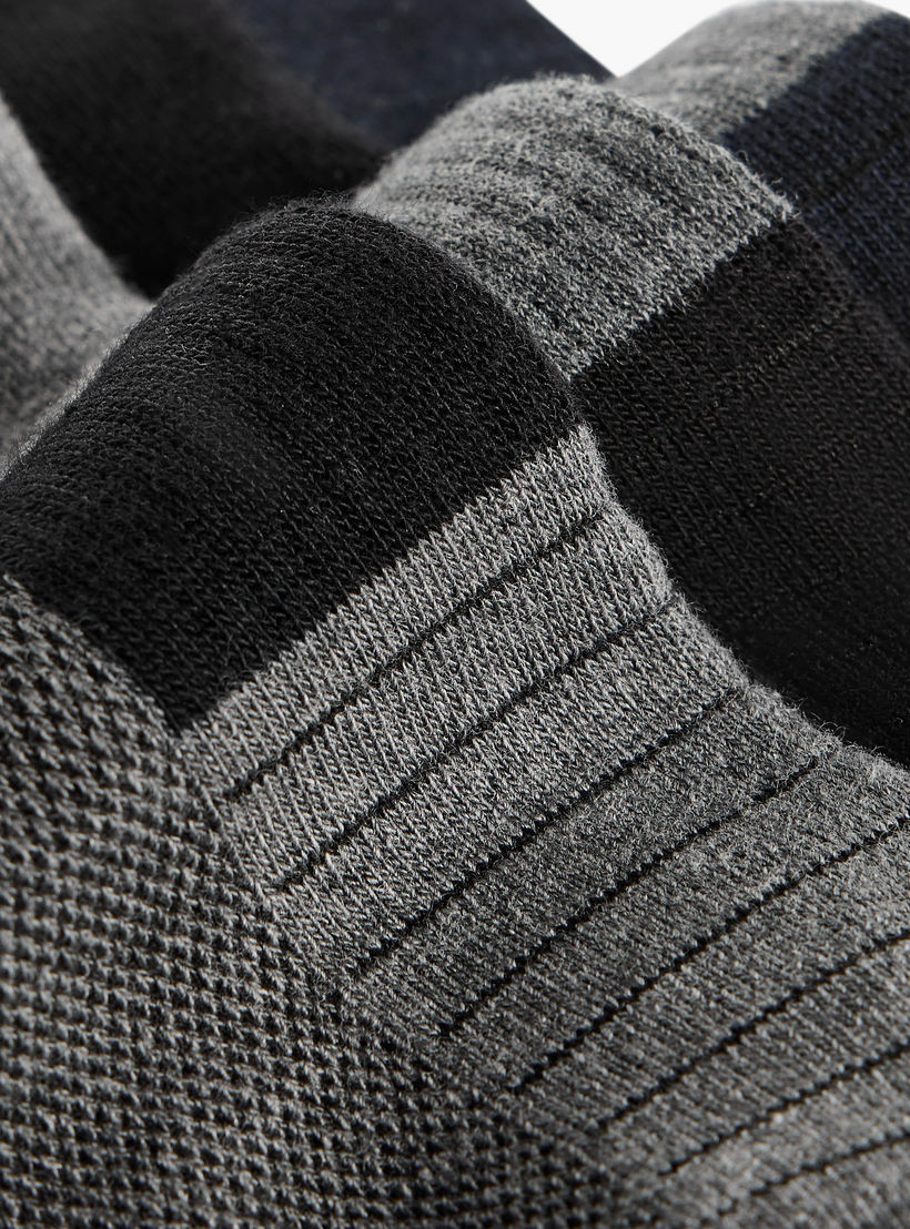 Set of 3 - Kappa Logo Detail Ankle Length Socks-men-socks-image-4