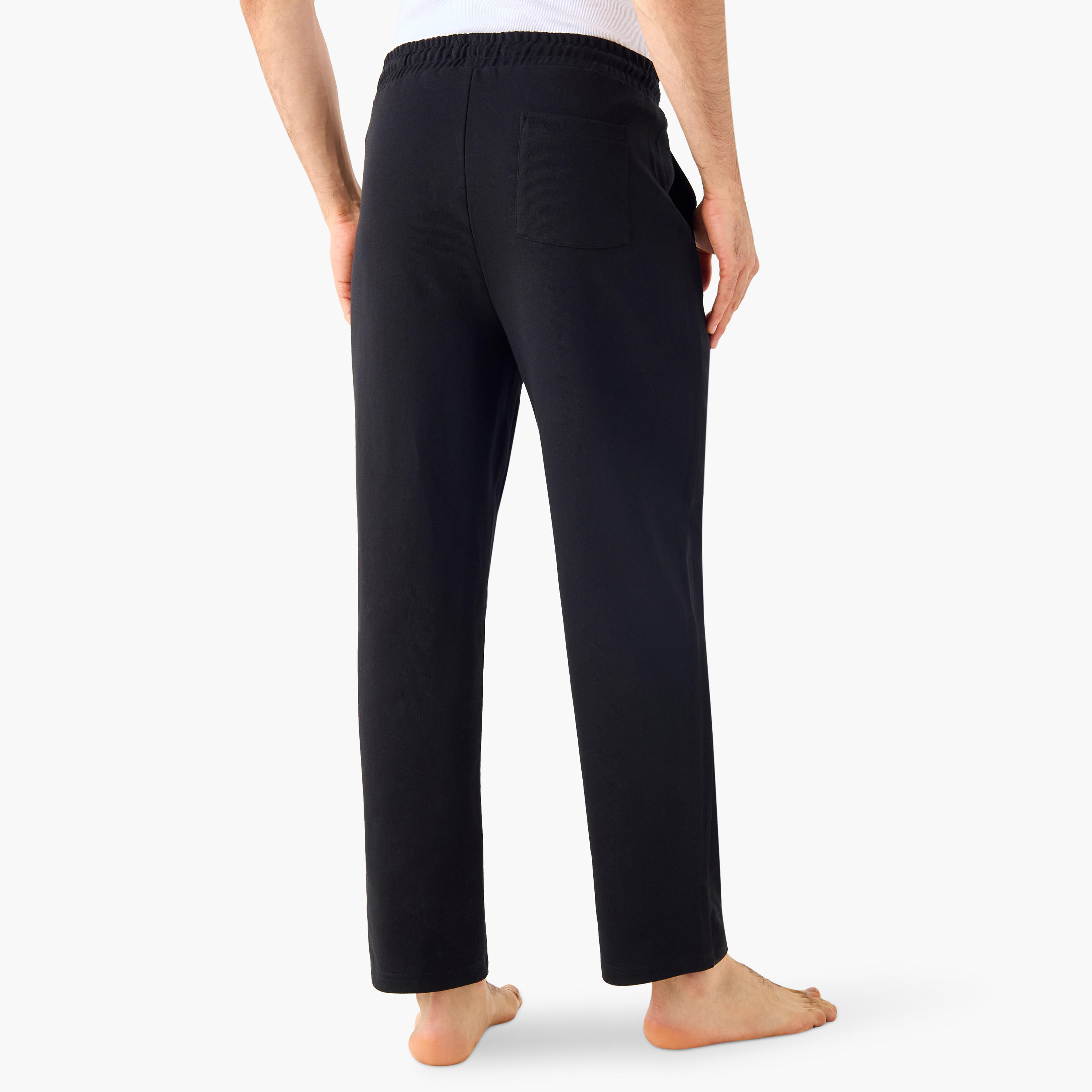 بنطلون بيجاما بحزام خصر مطاطي وجيوب-men-clothing-nightwear-pyjamaandshorts-image-7
