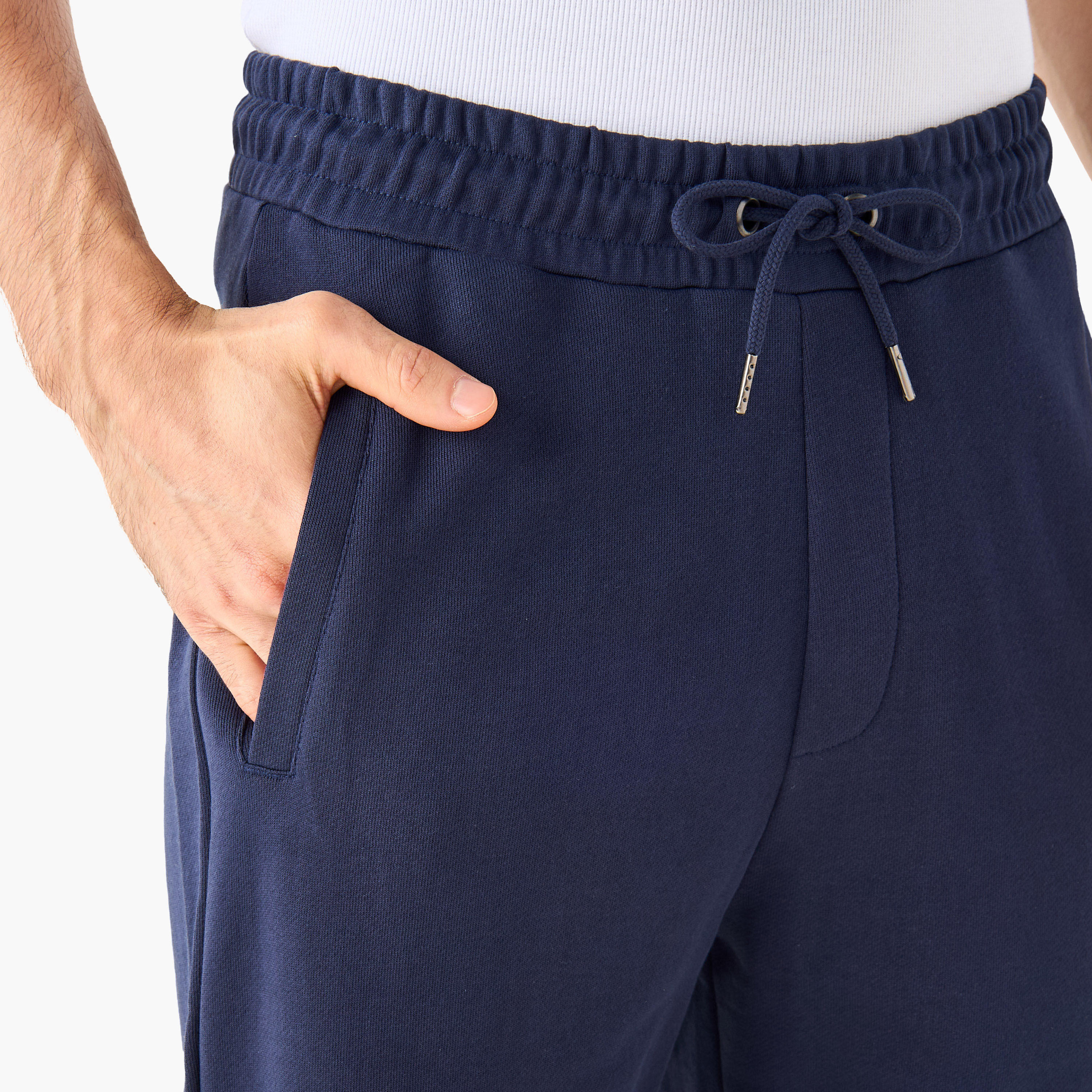 بنطلون بيجاما بحزام خصر مطاطي وجيوب-men-clothing-nightwear-pyjamaandshorts-image-12