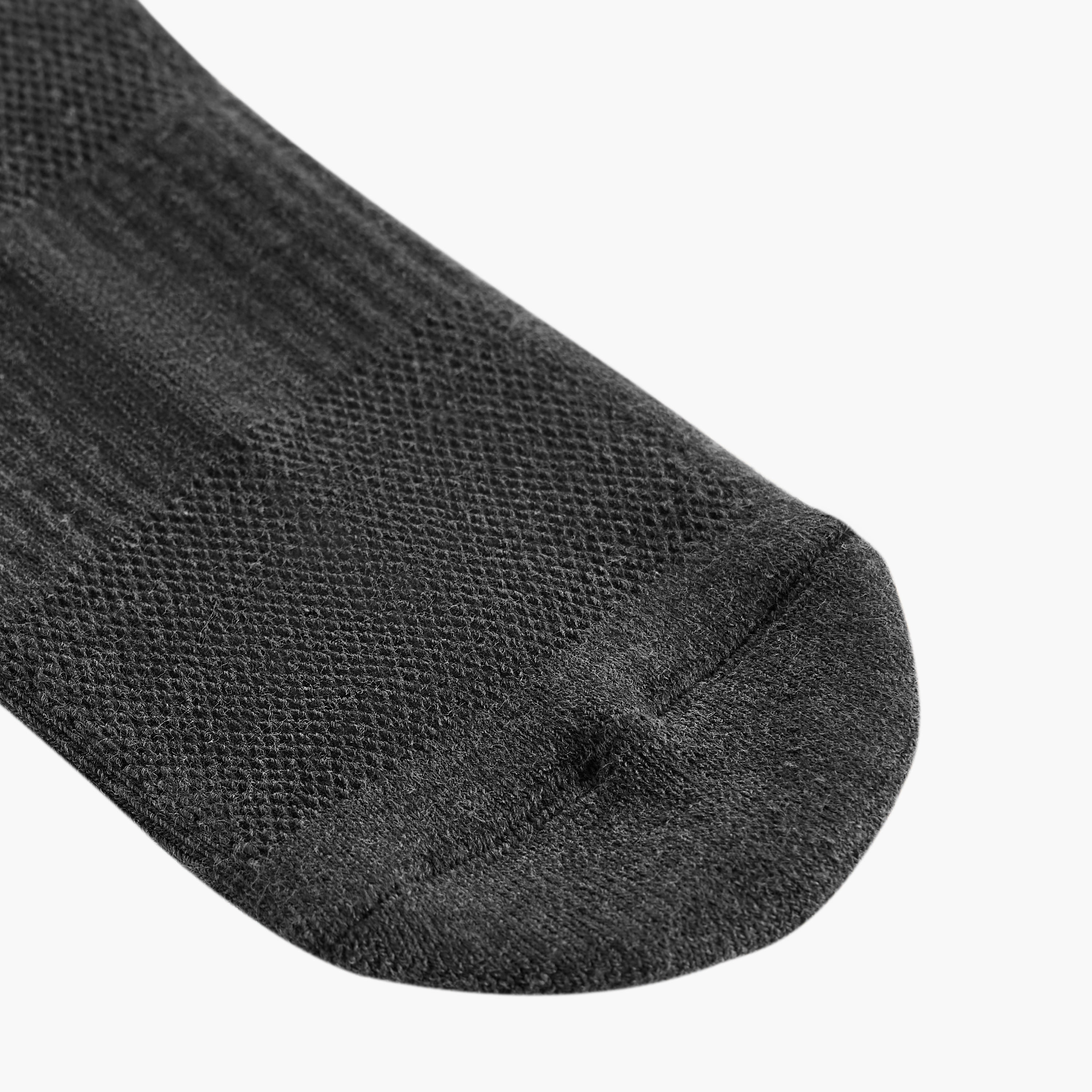 طقم جوارب 3 أزواج نصف تيري بطول الكاحل-men-socks-image-4