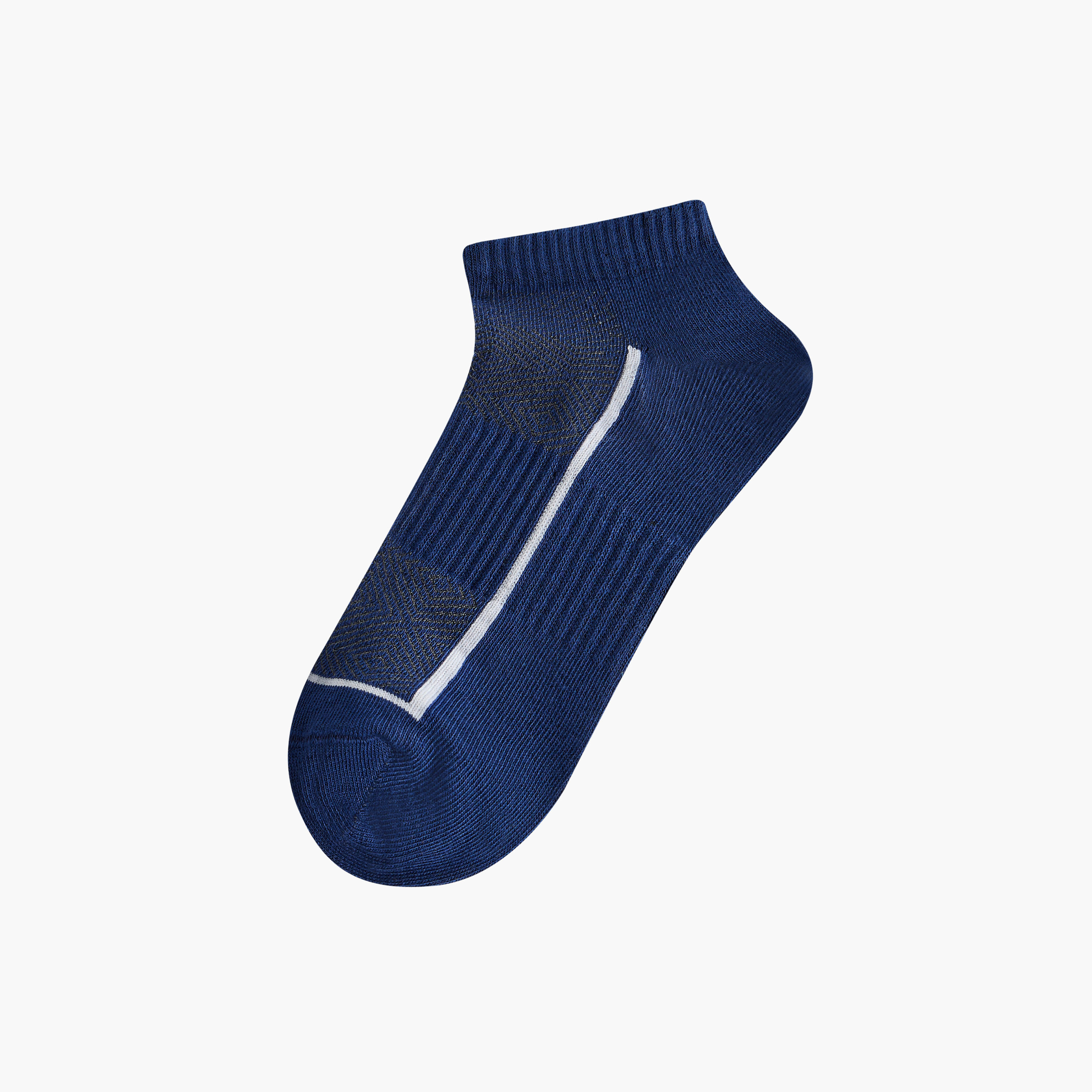 طقم جوارب دون تيري بطول الكاحل 3 أزواج بارزة الملمس-men-socks-image-2