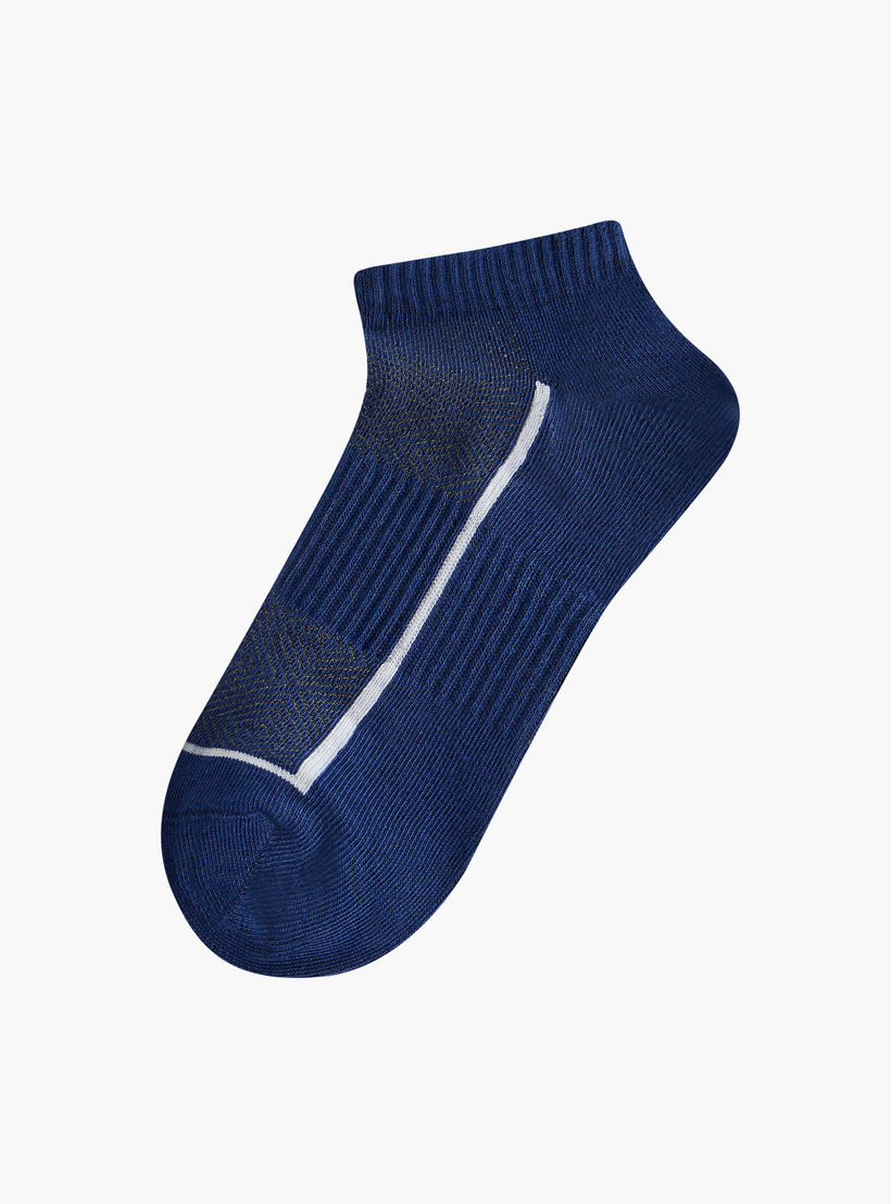 طقم جوارب دون تيري بطول الكاحل 3 أزواج بارزة الملمس-men-socks-image-4