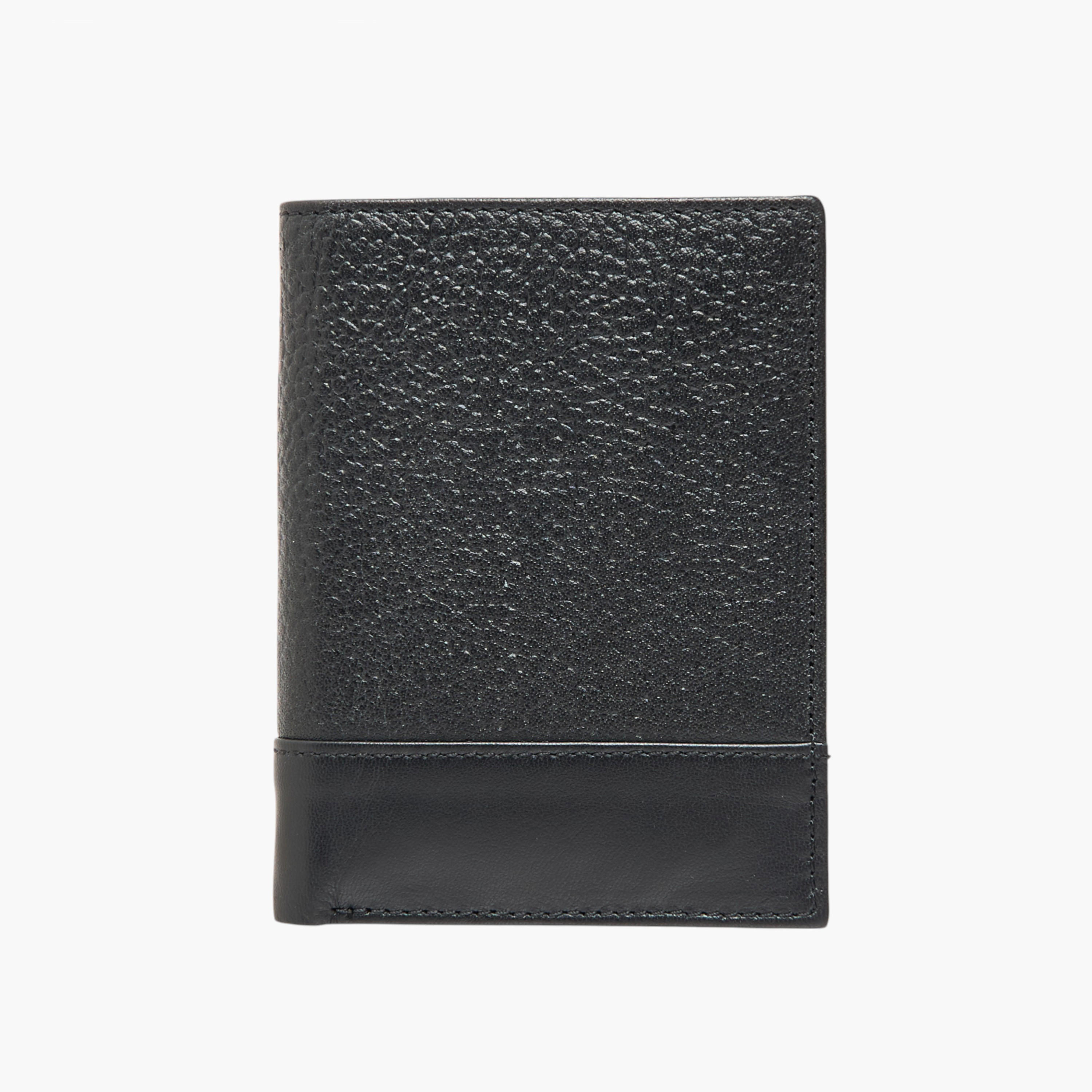 Textured Leather Bi-Fold Wallet-men-beltsandwallets-wallets-image-1