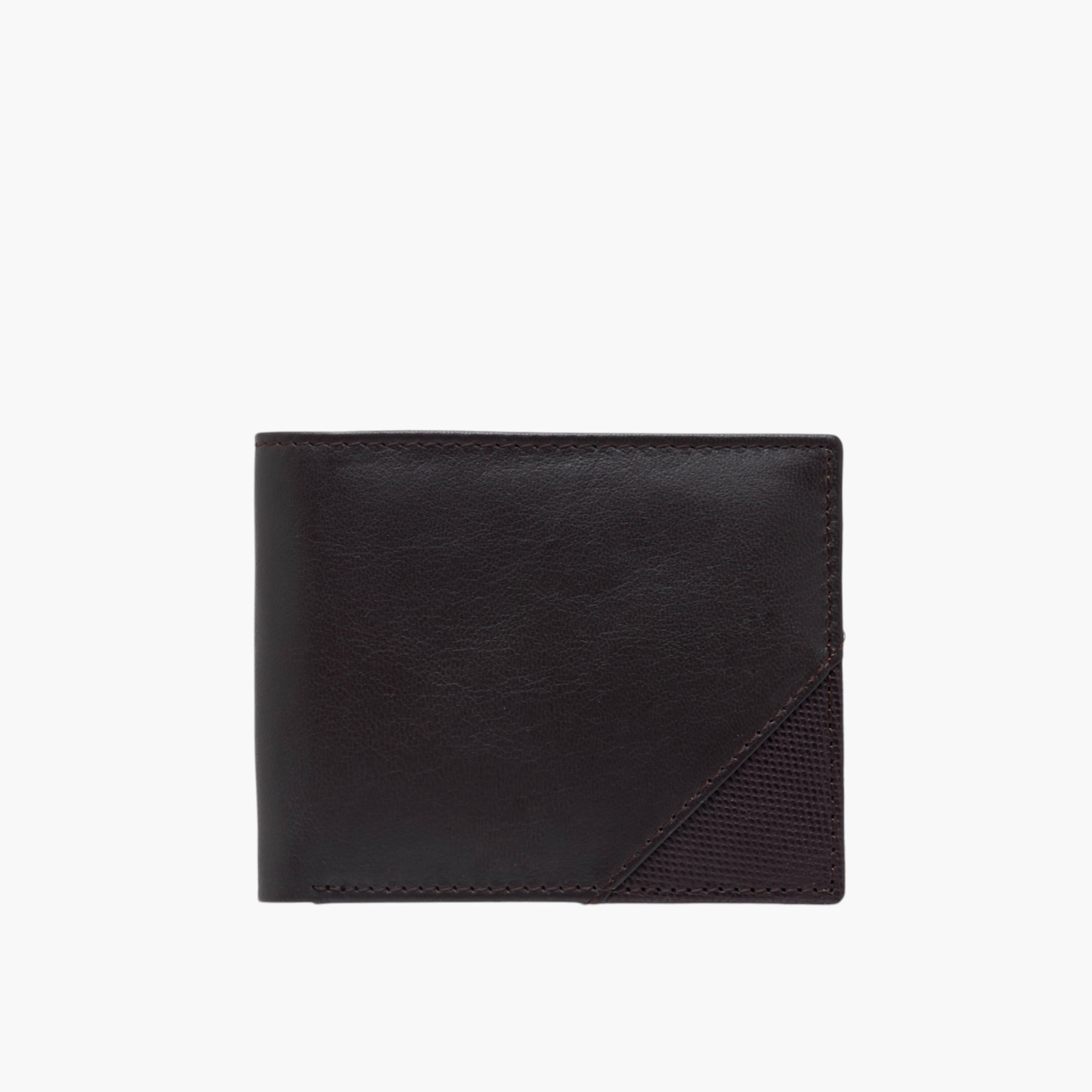 Textured Genuine Leather Bi-Fold Wallet-men-beltsandwallets-wallets-image-1