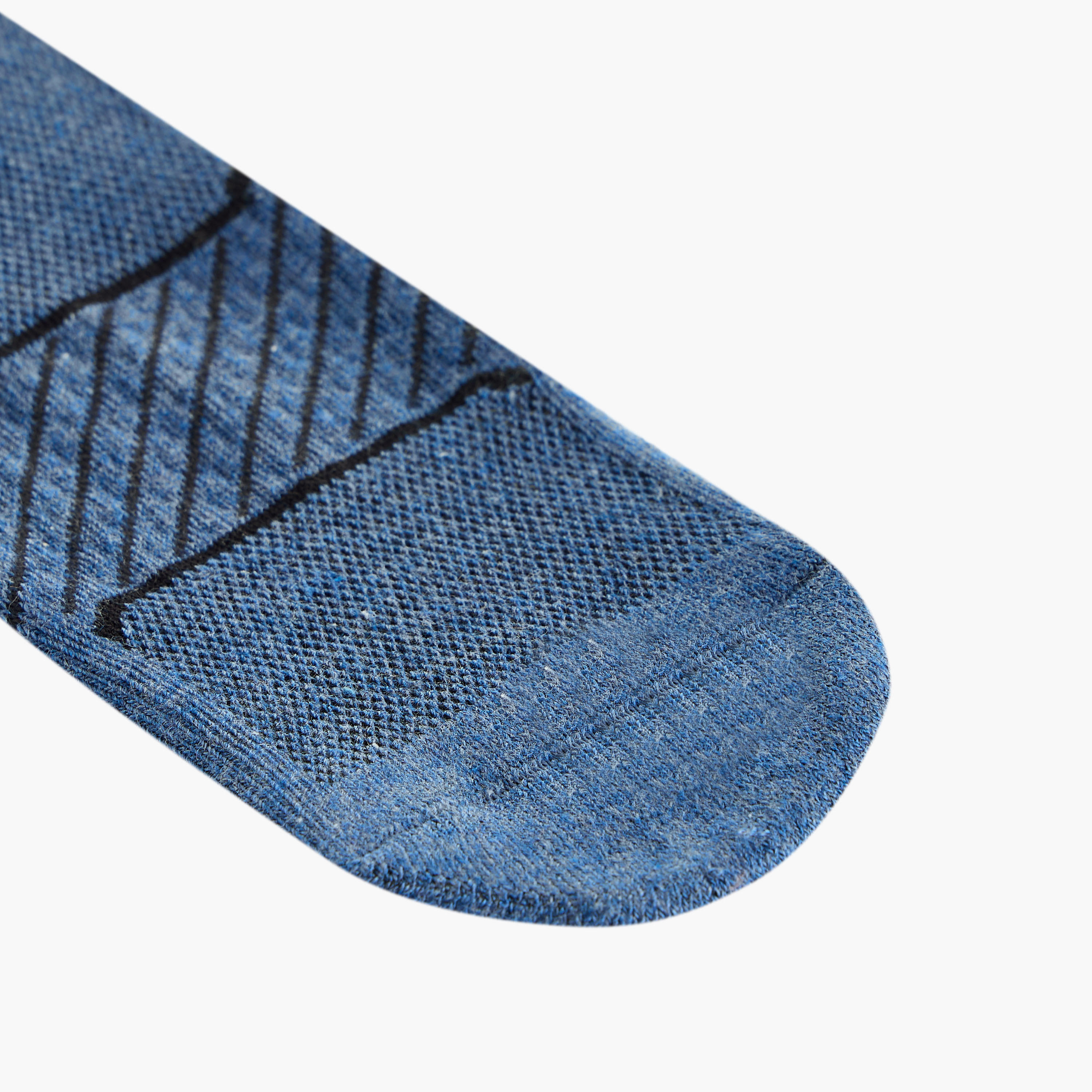 طقم جوارب 3 أزواج نصف تيري بطول الكاحل وطبعات-men-socks-image-3