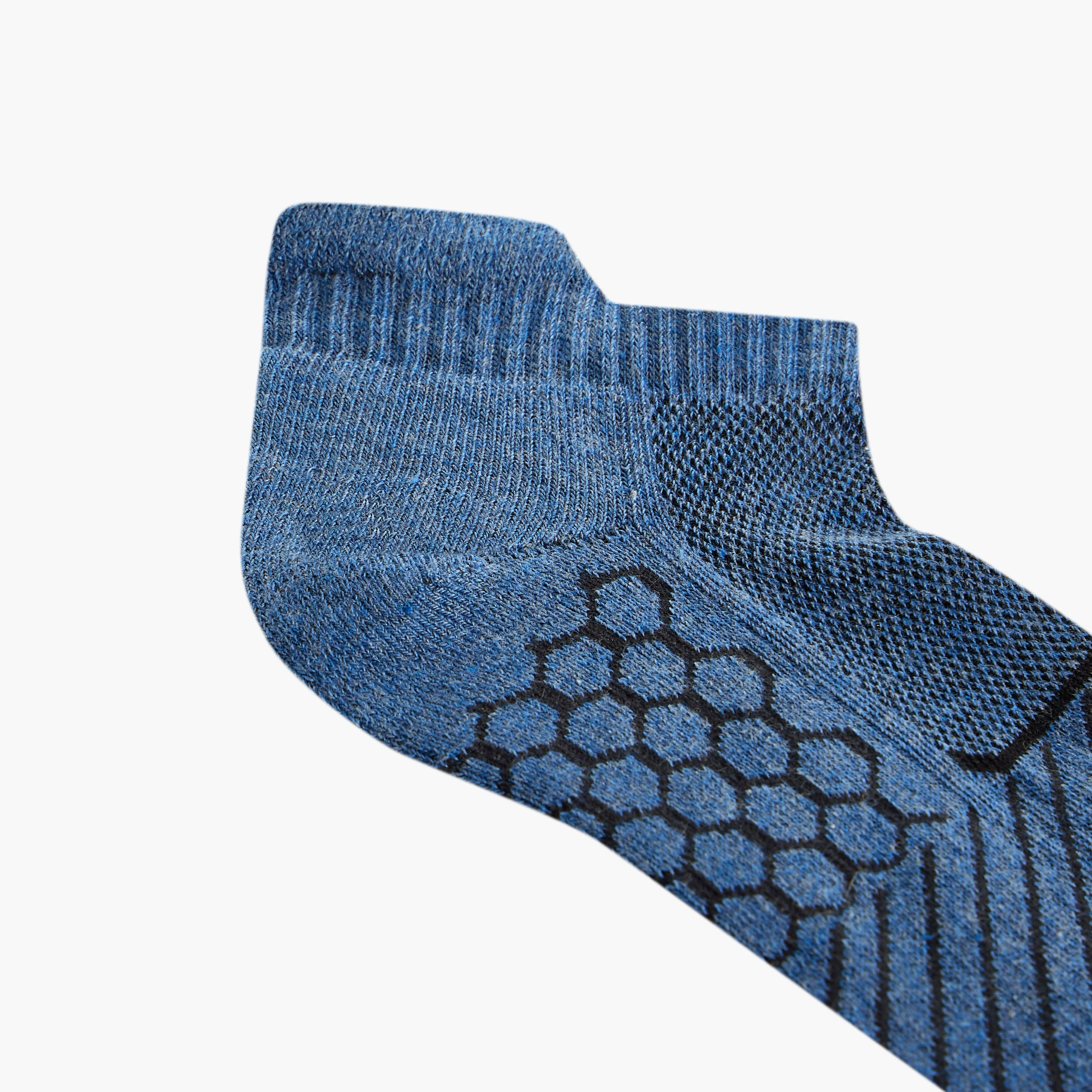 طقم جوارب 3 أزواج نصف تيري بطول الكاحل وطبعات-men-socks-image-5