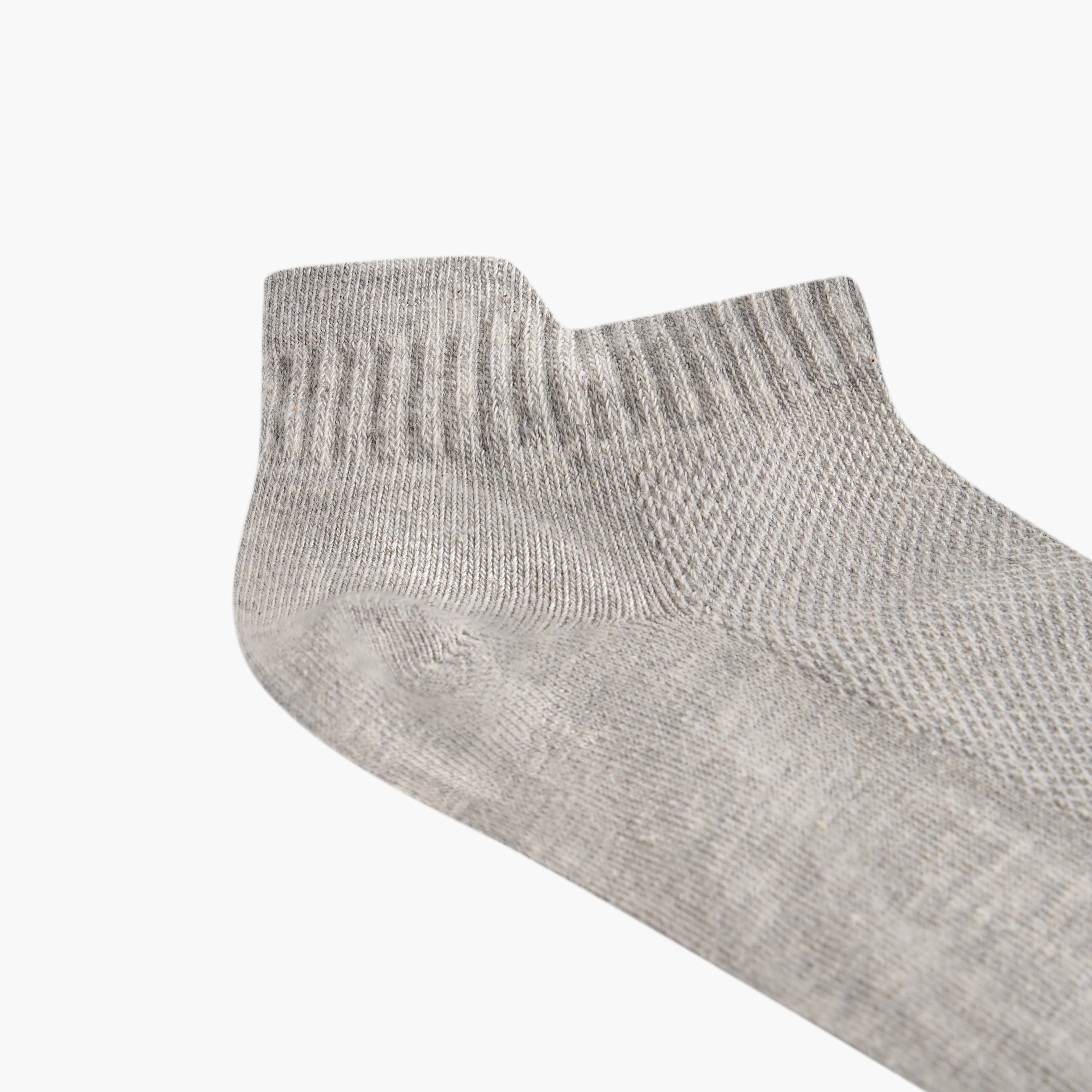 طقم جوارب بارزة الملمس 3 أزواج غير وبرية بطول الكاحل-men-socks-image-2