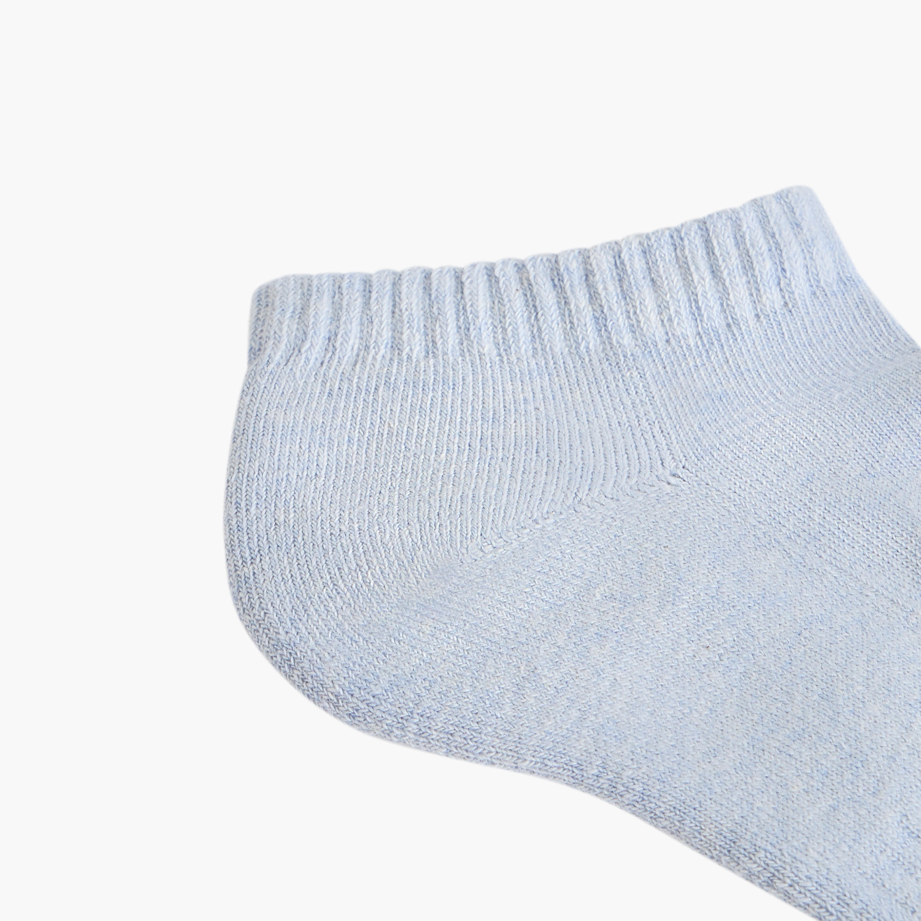 طقم جوارب 5 أزواج نصف تيري بارزة الملمس بطول الكاحل-men-socks-image-5