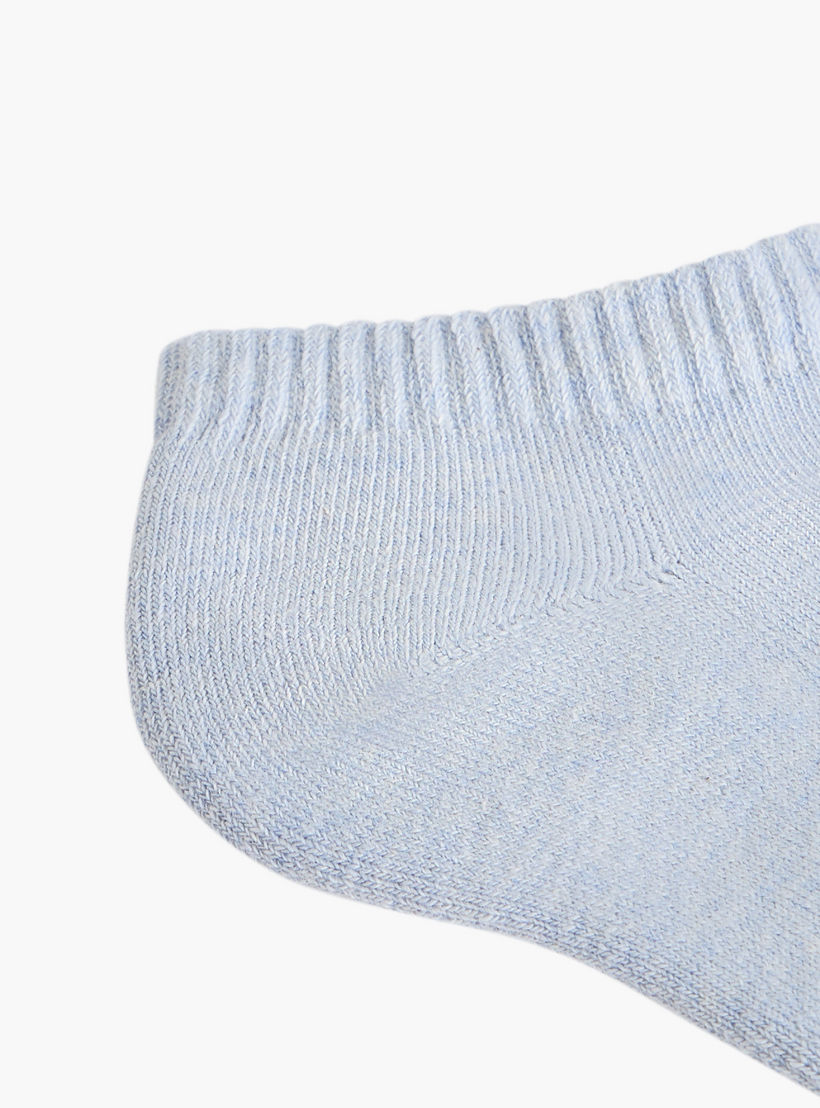 طقم جوارب 5 أزواج نصف تيري بارزة الملمس بطول الكاحل-men-socks-image-5