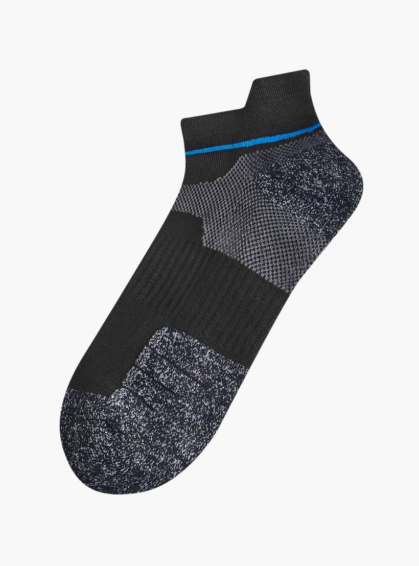 طقم جوارب نصف تيري 5 أزواج بطول الكاحل وطبعات-men-socks-image-2