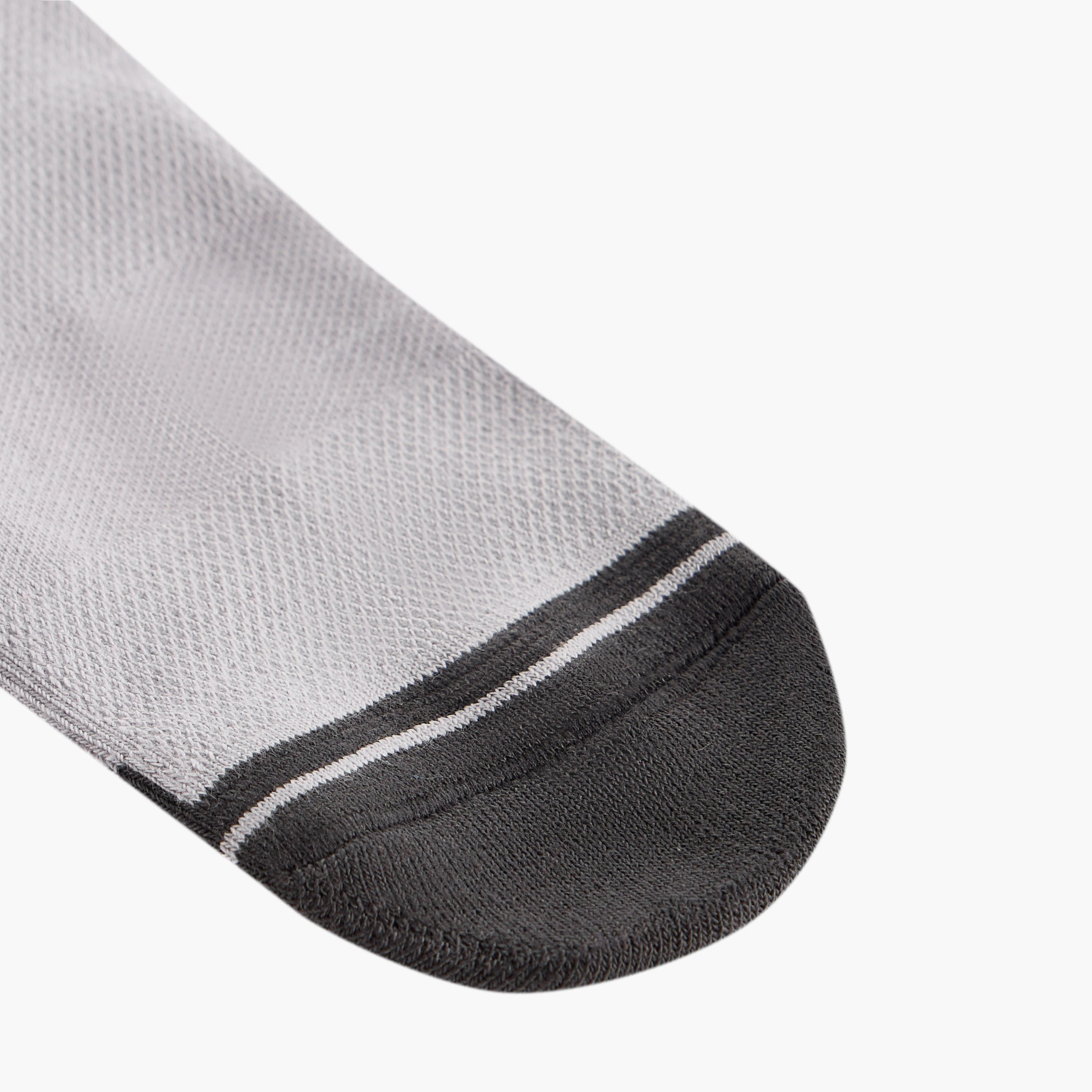 طقم جوارب 3 أزواج بارزة الملمس نصف تيري بطول الكاحل-men-socks-image-3