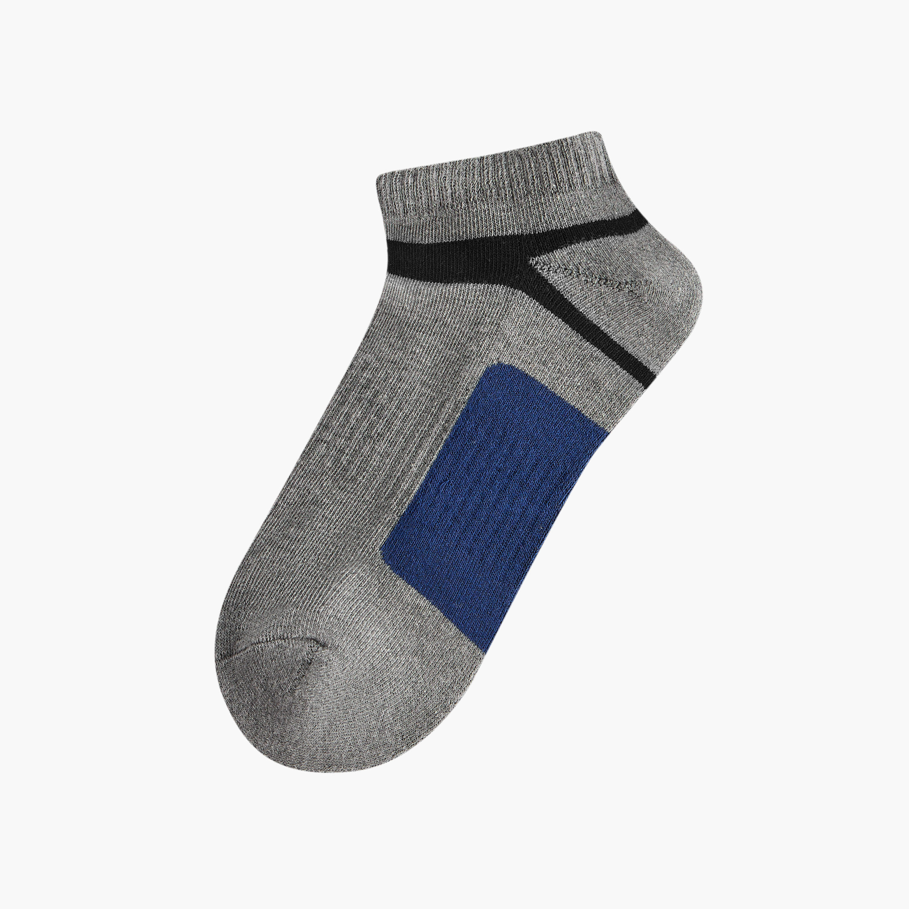 طقم جوارب 3 أزواج بطول الكاحل وطبعات-men-socks-image-2