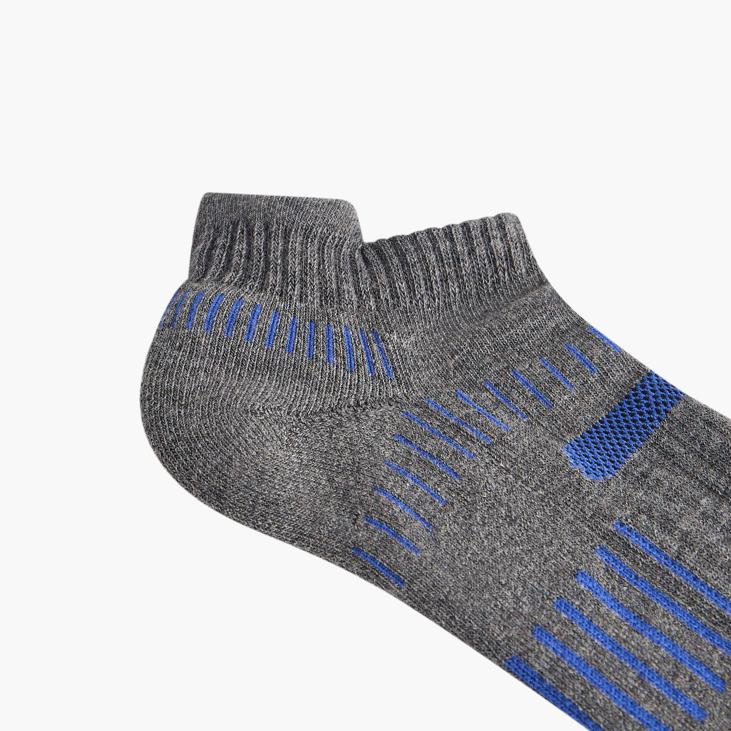 طقم جوارب 3 أزواج نصف تيري بطول الكاحل وطبعات-men-socks-image-5