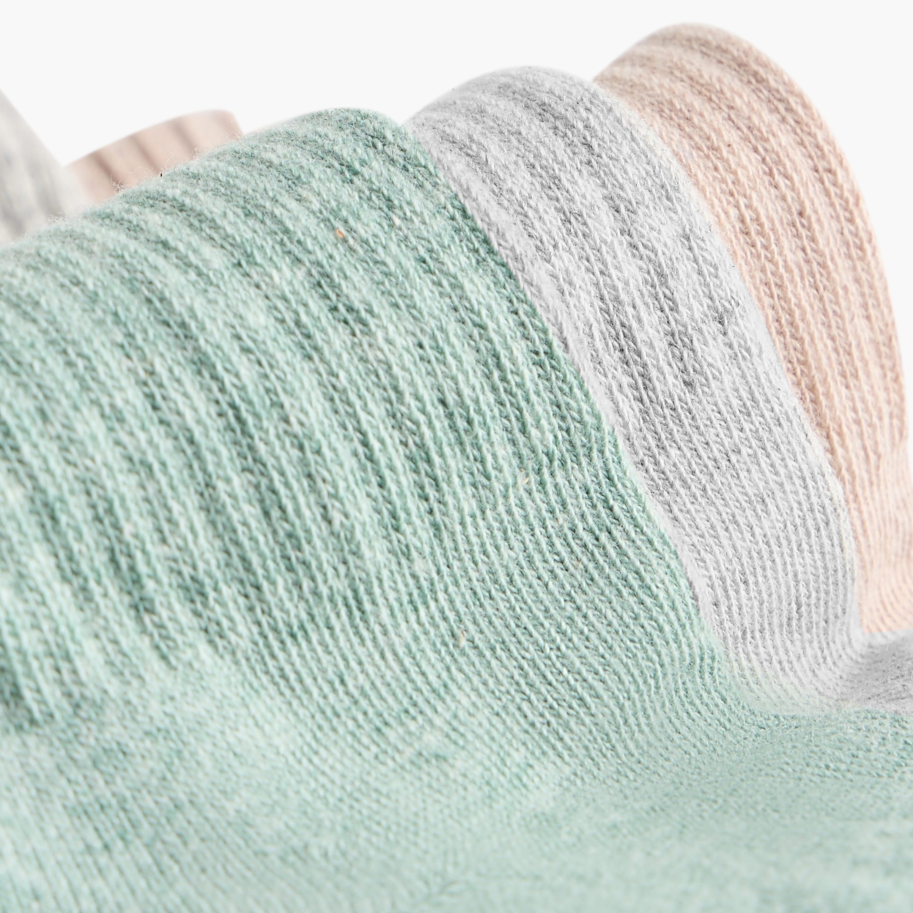 طقم جوارب 3 أزواج متنوعة نصف تيري بطول ربلة الساق-men-socks-image-4