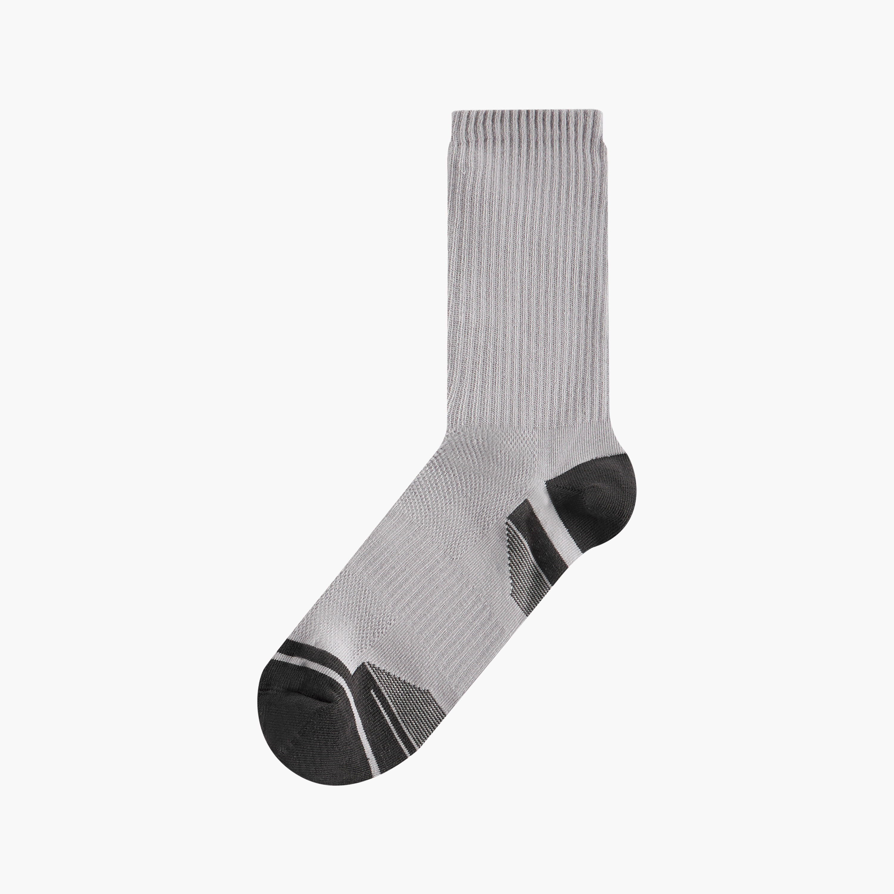 طقم جوارب بطول ربلة الساق 3 أزواج مضلعة-men-socks-image-2