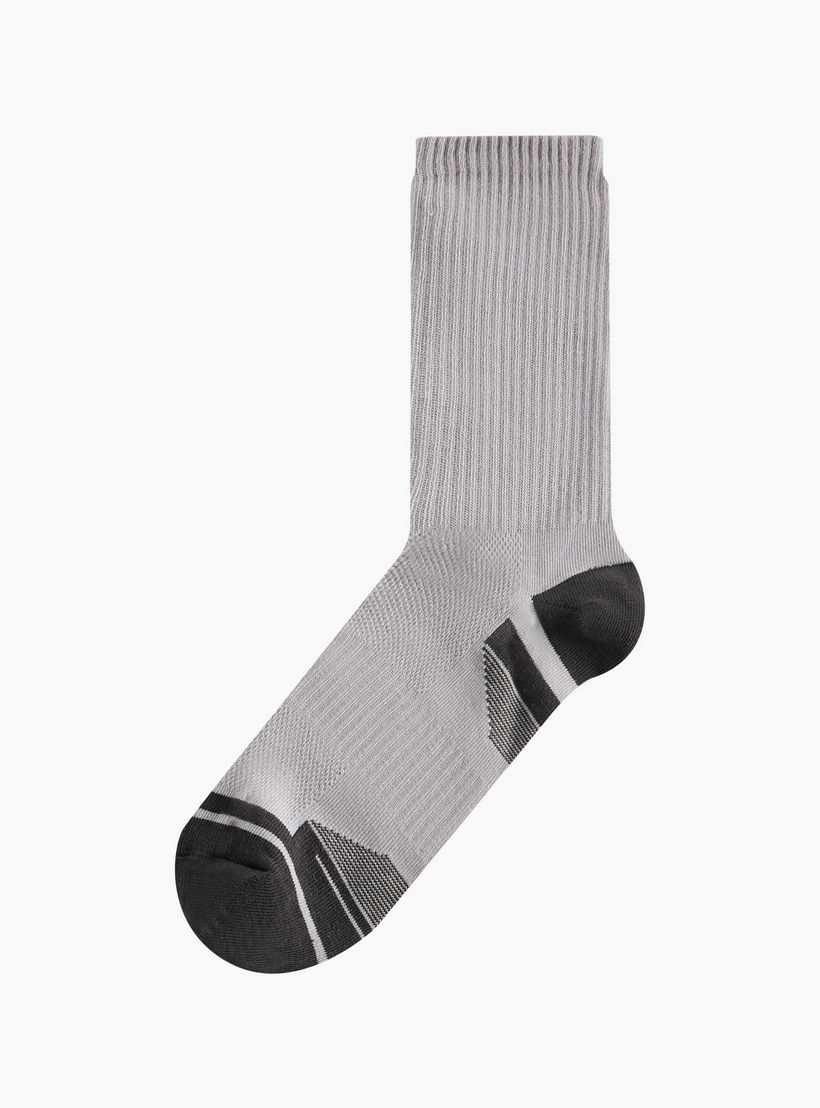 طقم جوارب بطول ربلة الساق 3 أزواج مضلعة-men-socks-image-2