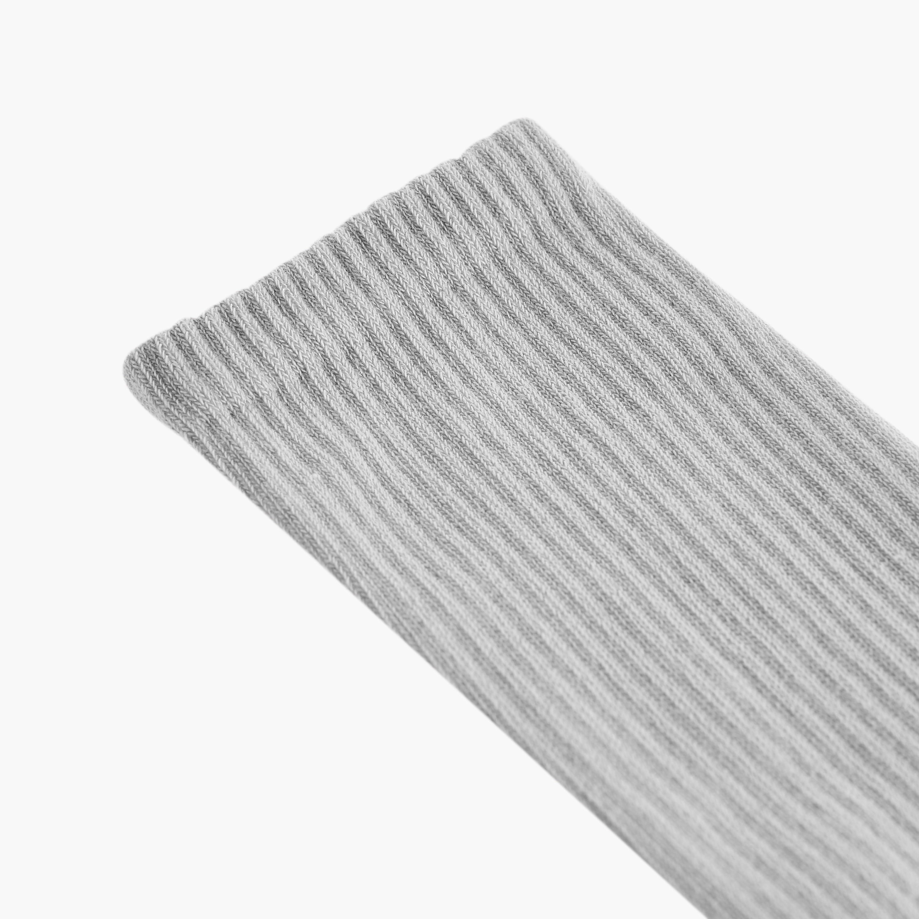 طقم جوارب بطول ربلة الساق 3 أزواج مضلعة-men-socks-image-3