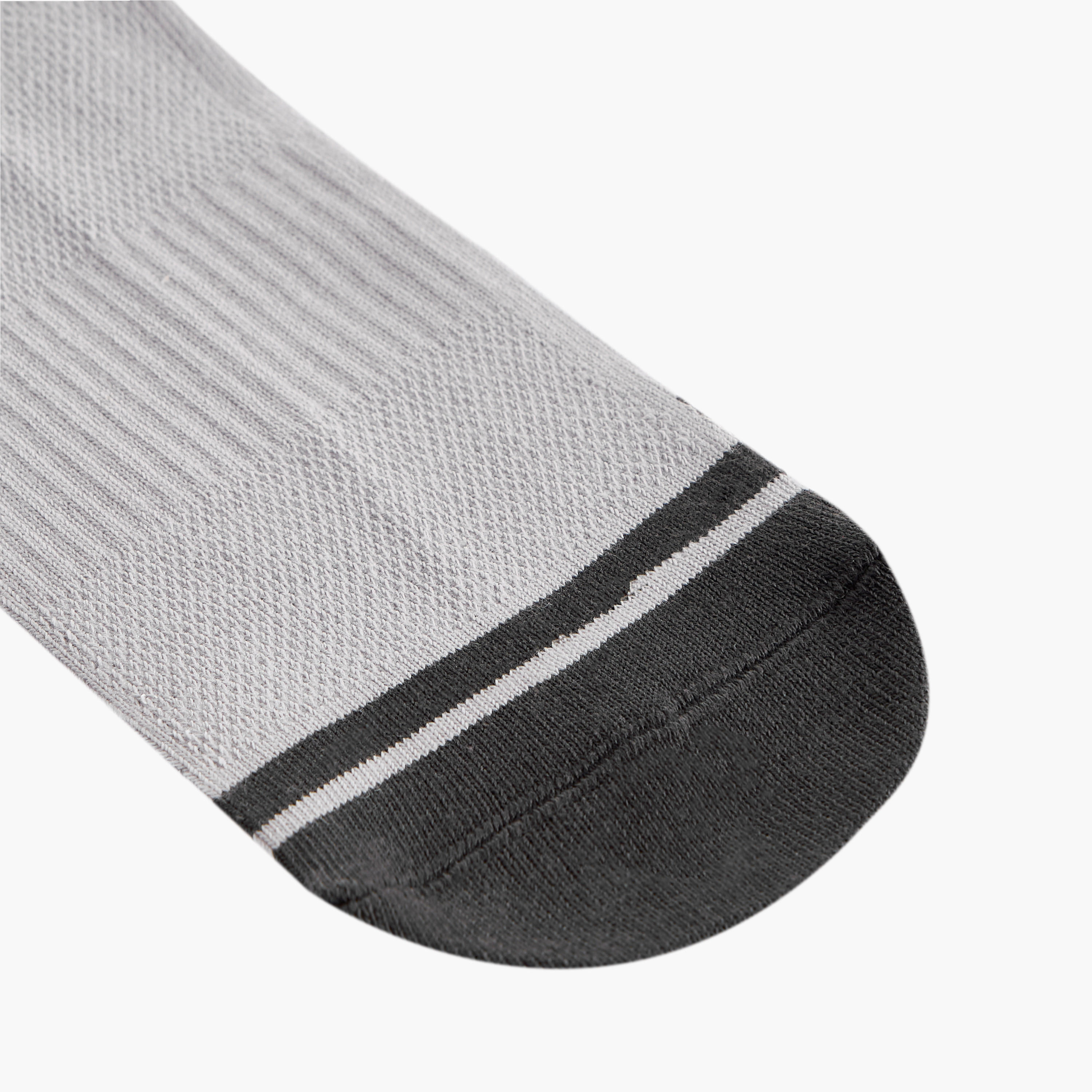طقم جوارب بطول ربلة الساق 3 أزواج مضلعة-men-socks-image-5