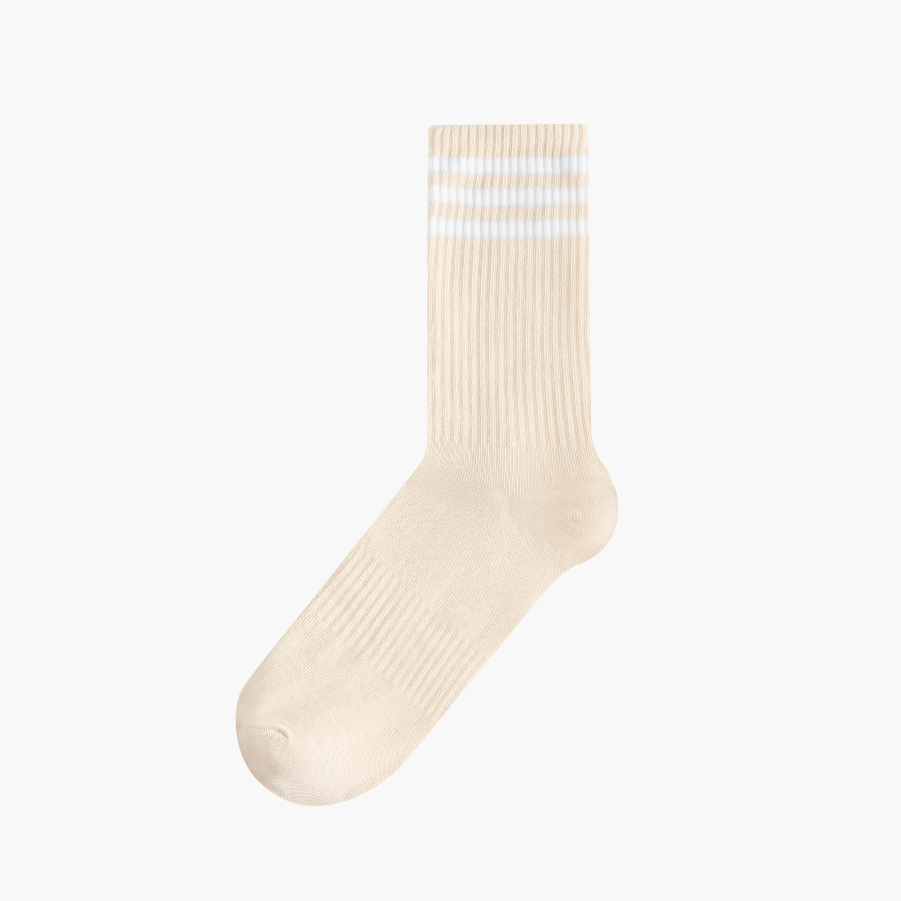 طقم جوارب 3 أزواج مخططة بطول ربلة الساق-men-socks-image-2