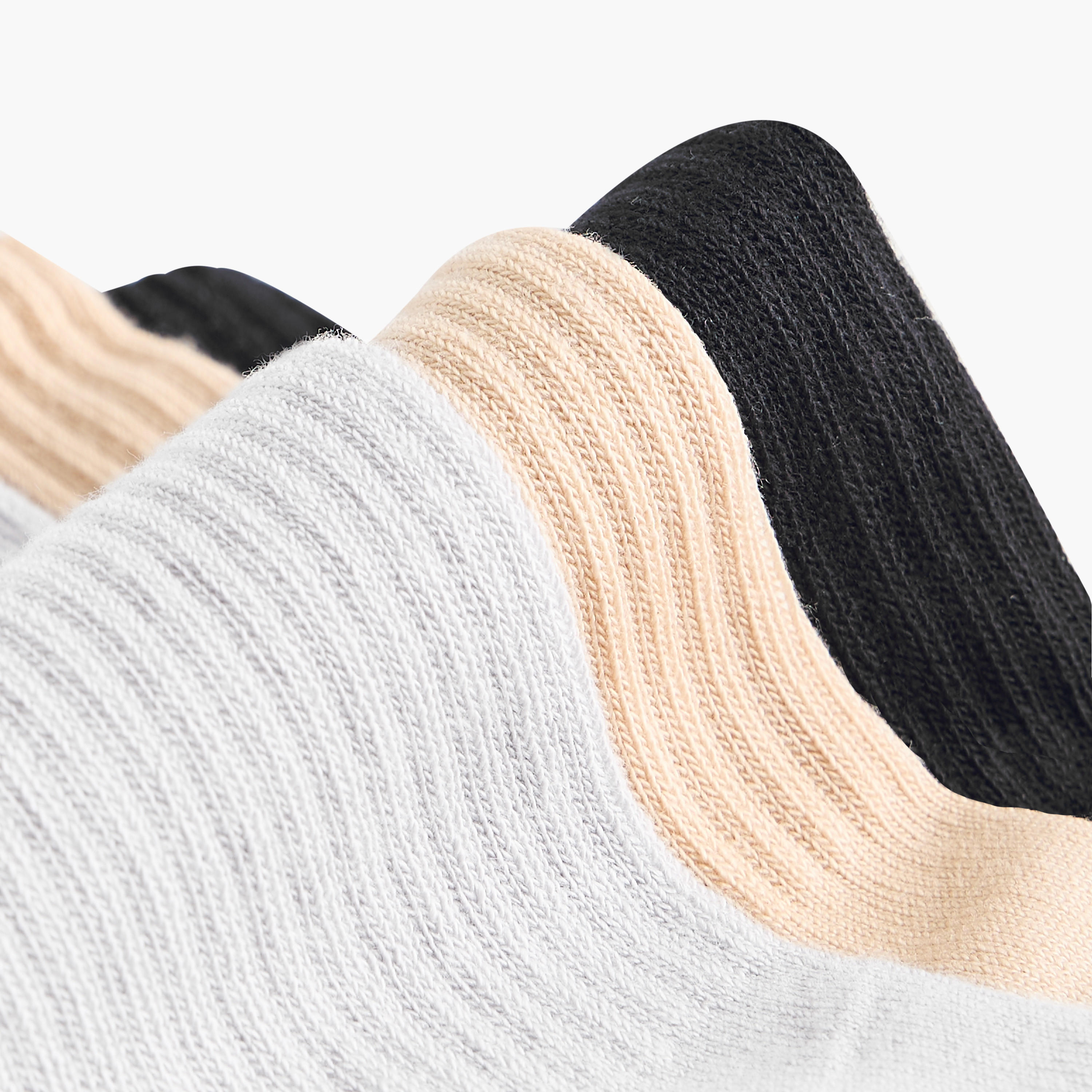 طقم جوارب 3 أزواج بارزة الملمس غير وبرية بطول ربلة الساق-men-socks-image-4