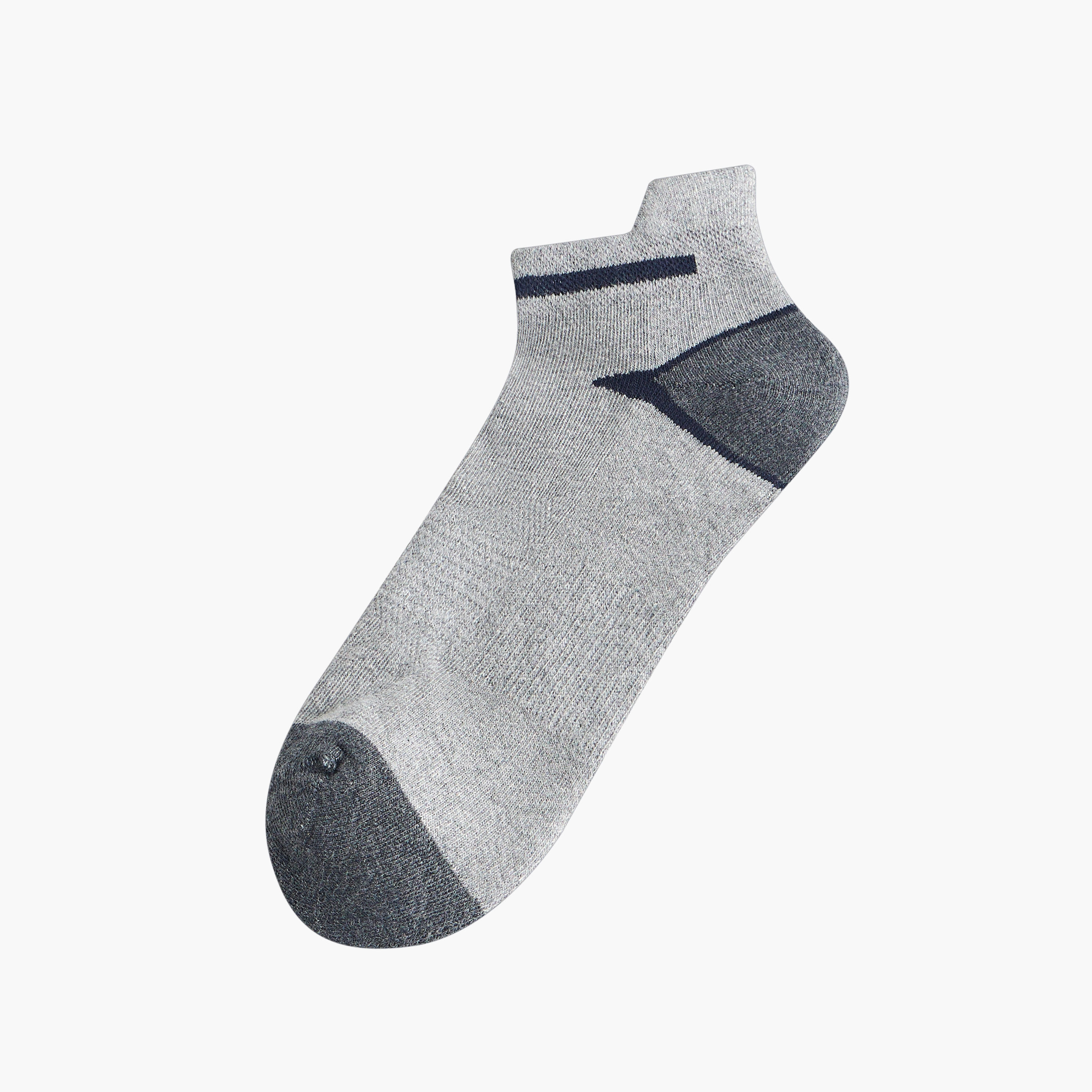 طقم جوارب 3 أزواج نصف تيري بطول الكاحل وطبعات-men-socks-image-2