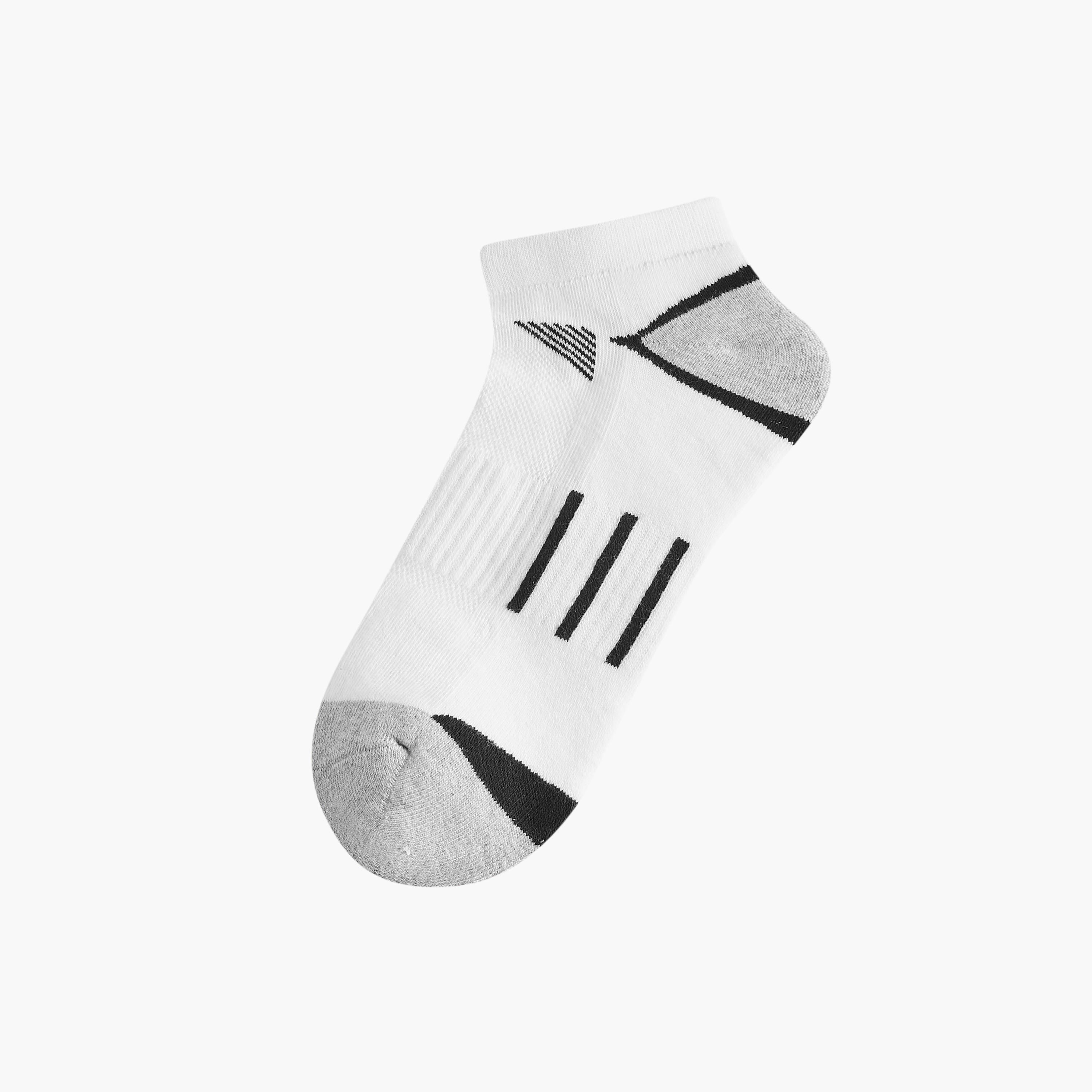جوارب بطول الكاحل نصف تيري بطبعات - مجموعة 3 أزواج-men-socks-image-2
